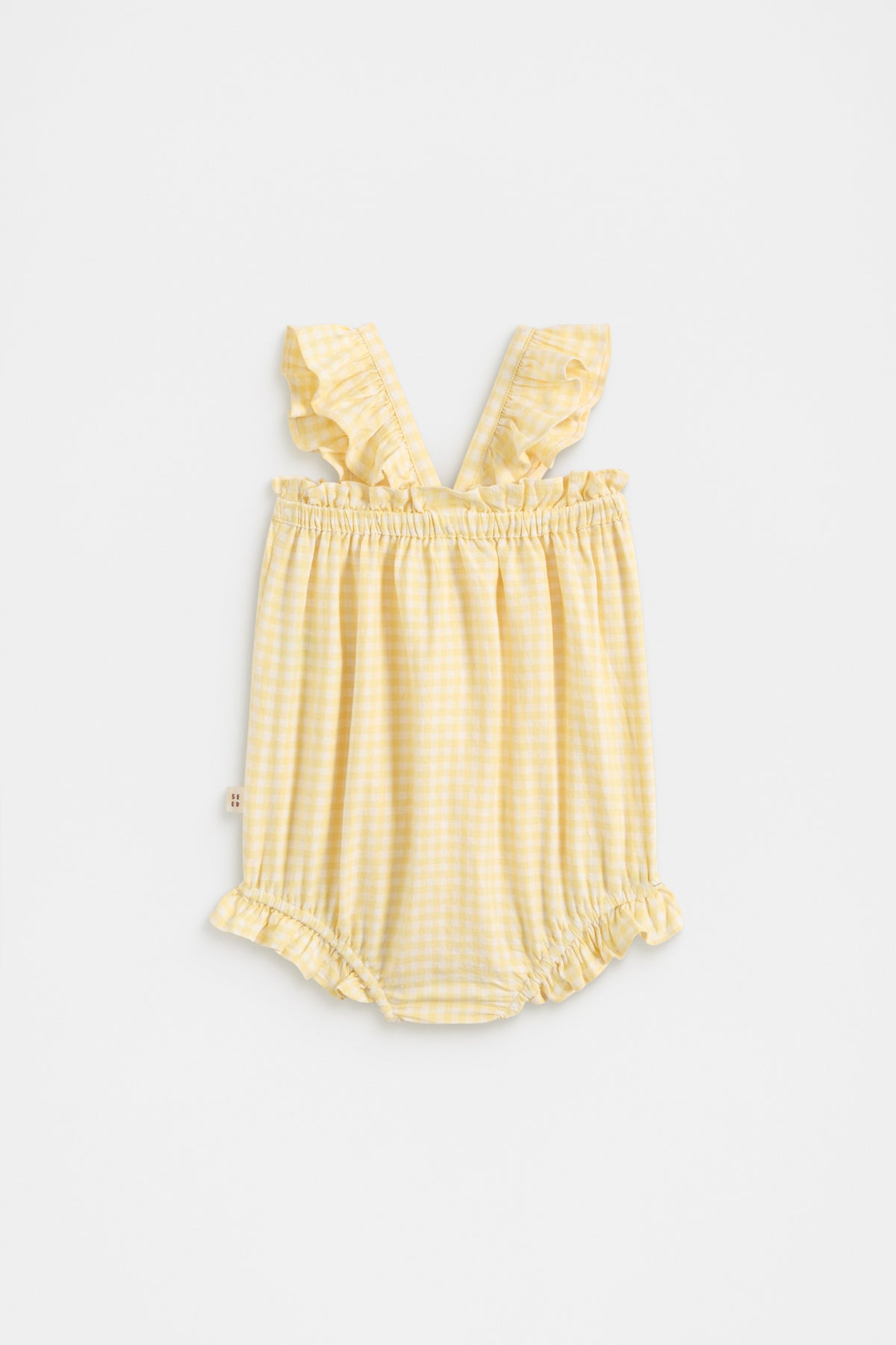 Gingham Frill Romper