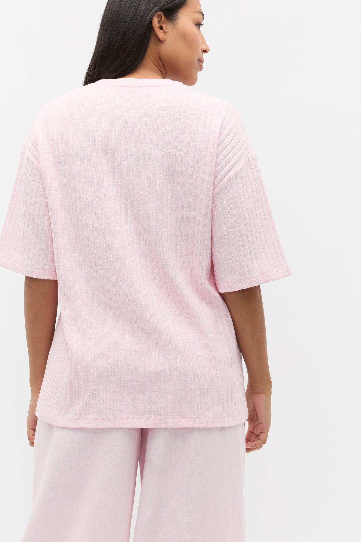 Textured Longline Boxy Tee
