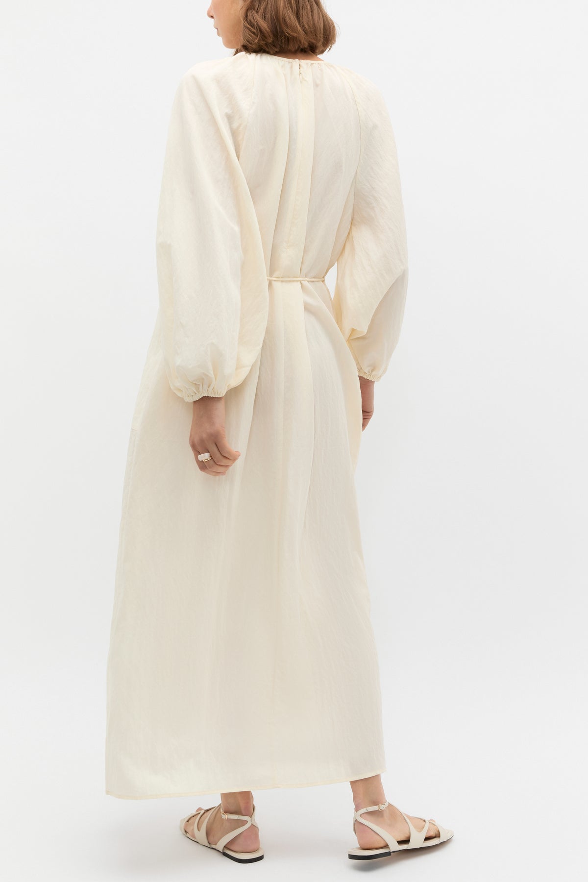 Crushed Gathered Maxi Dress