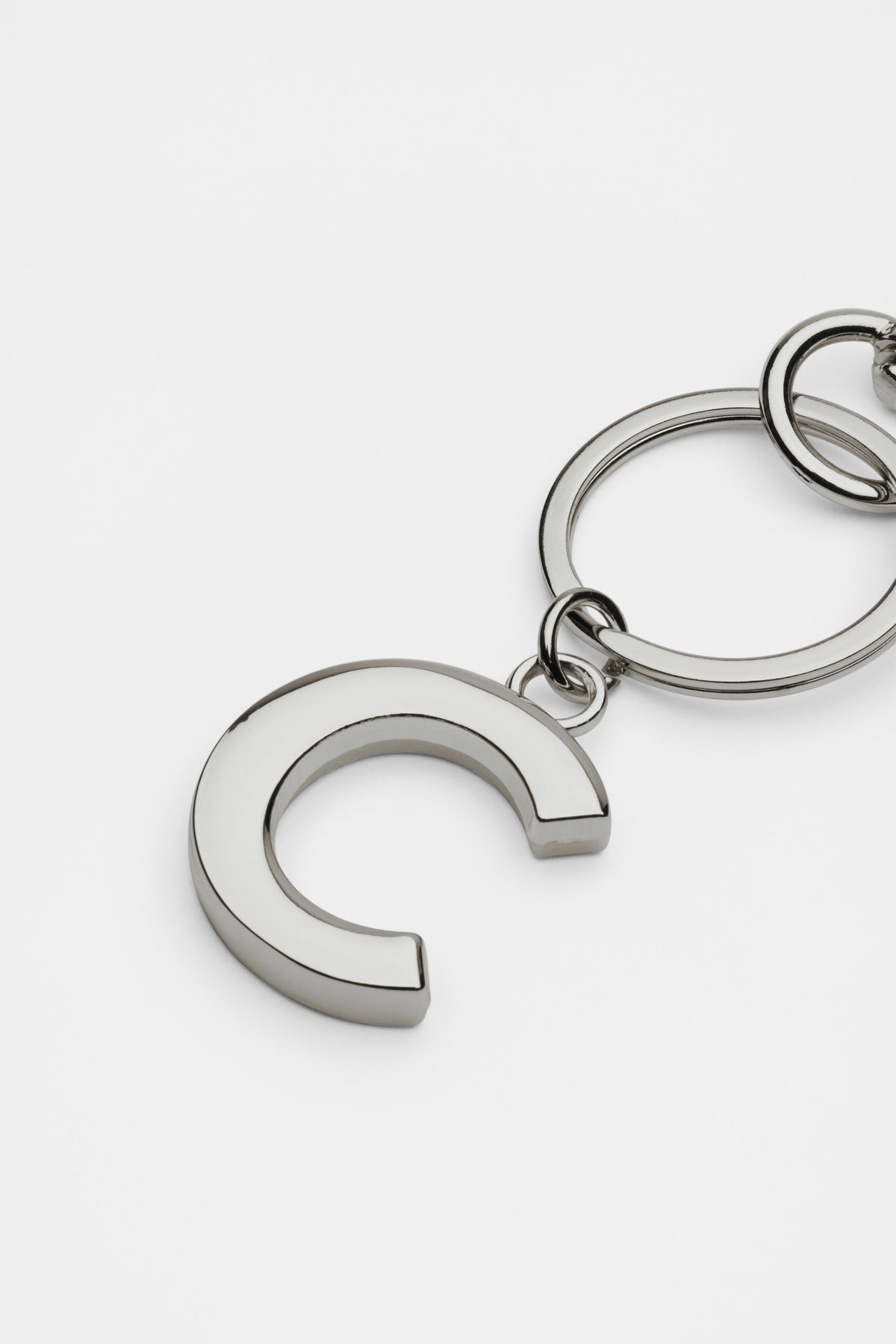 Silver Initials Keyring