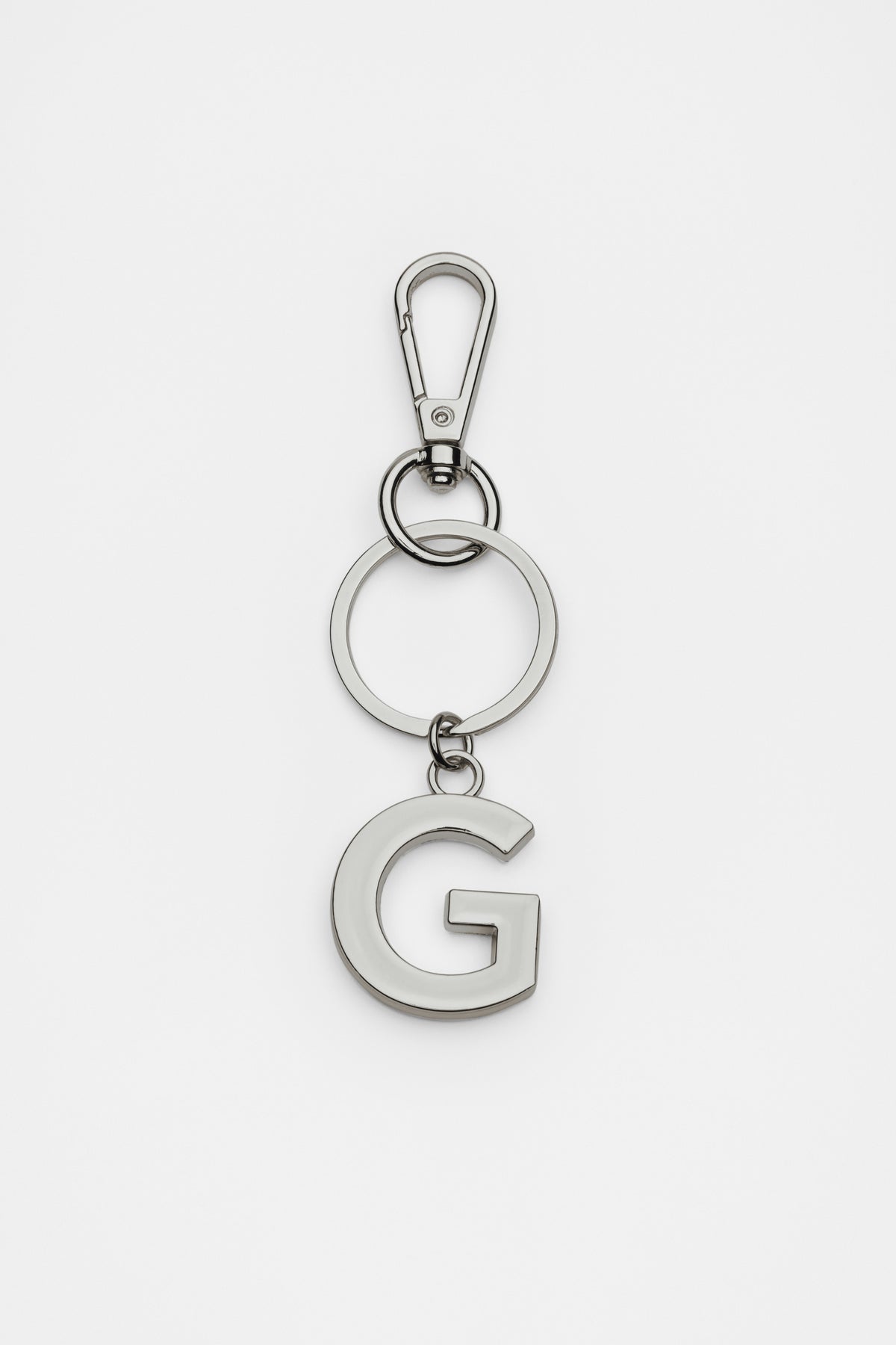 Silver Initials Keyring