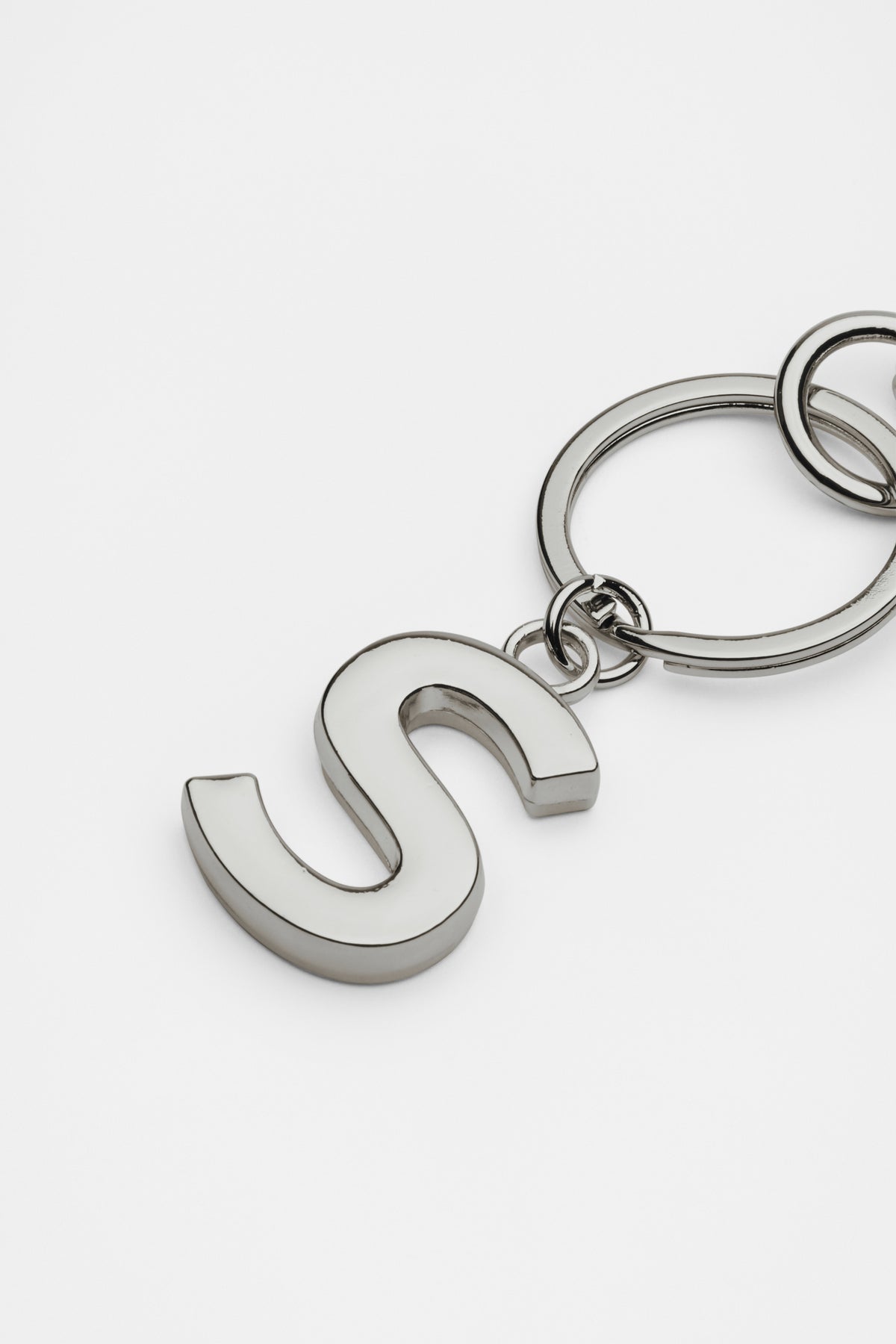 Silver Initials Keyring