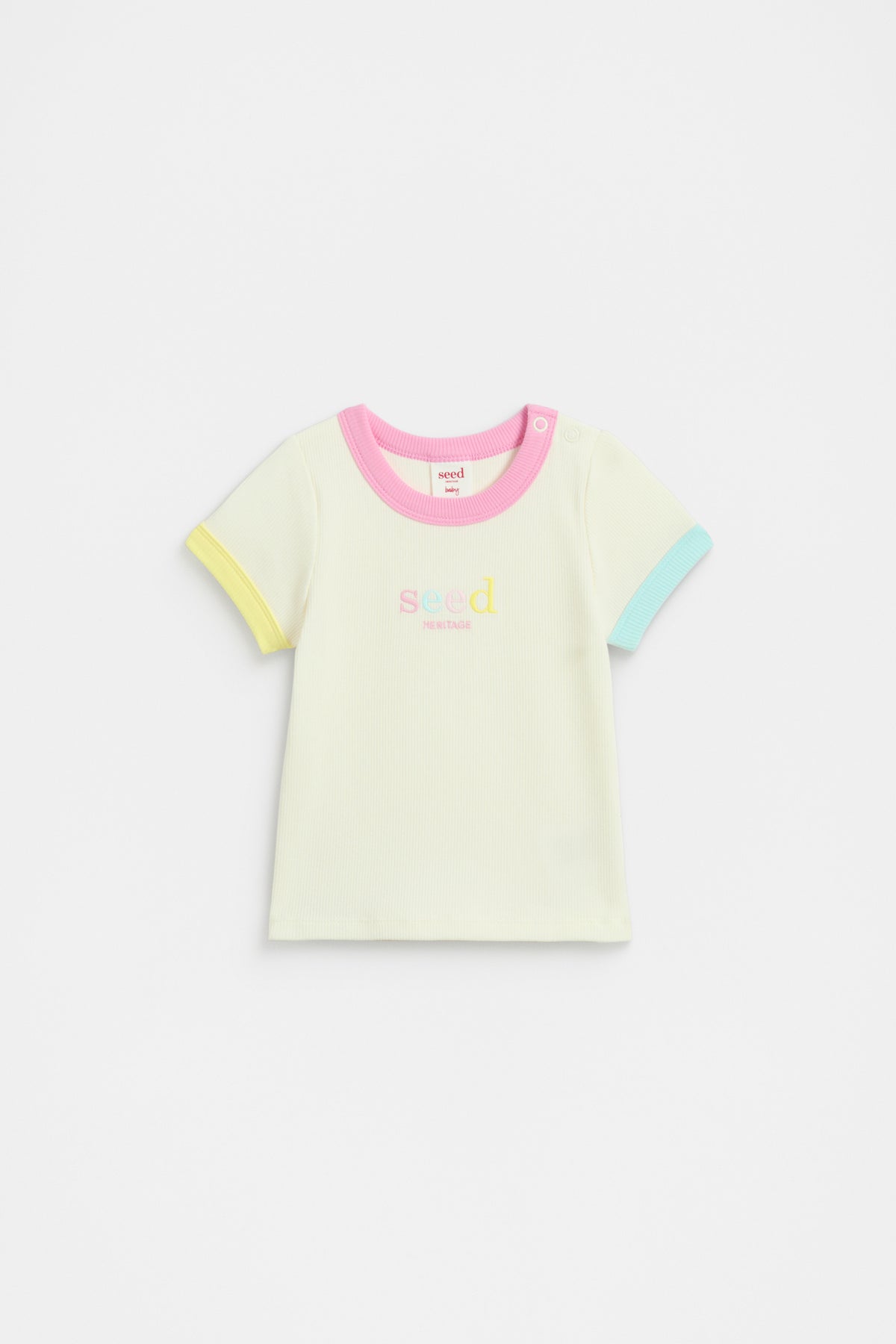 Colourblock Rib Tee