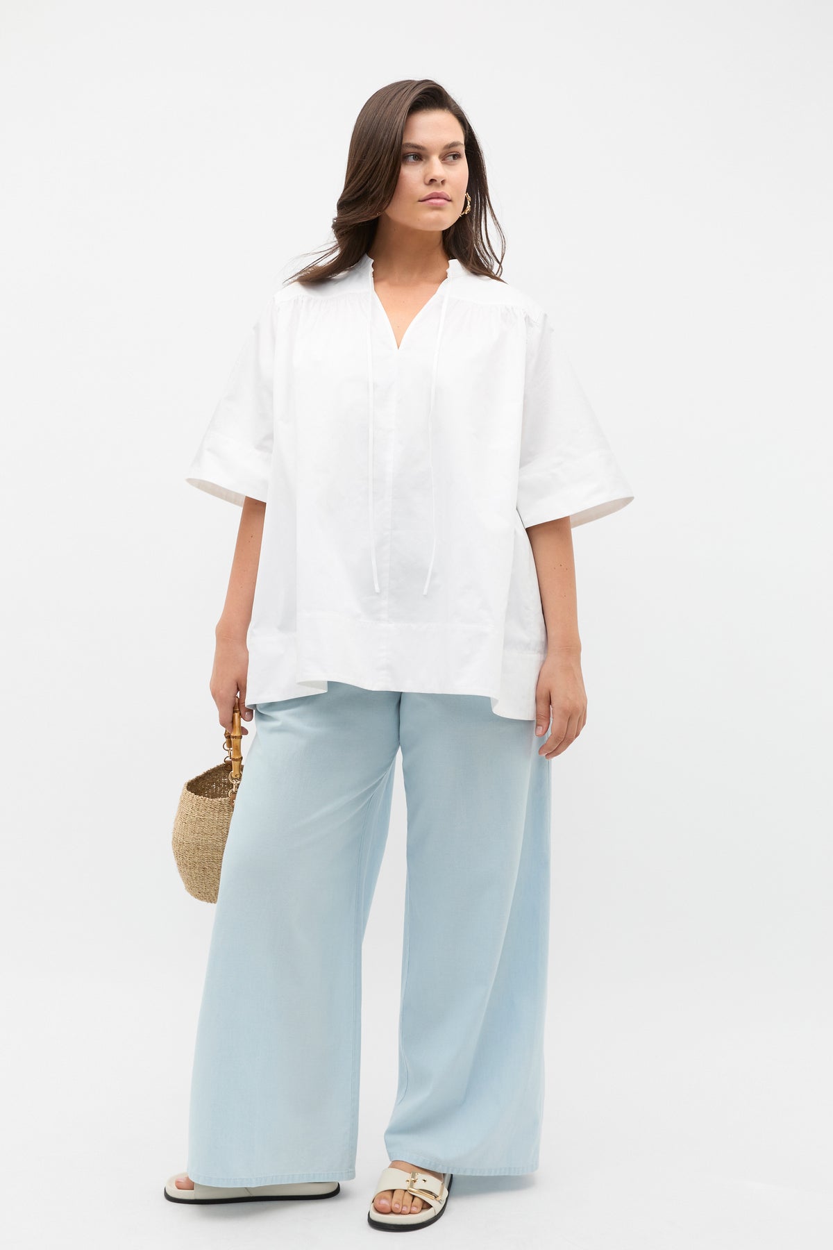 Cotton Poplin Swing Tunic