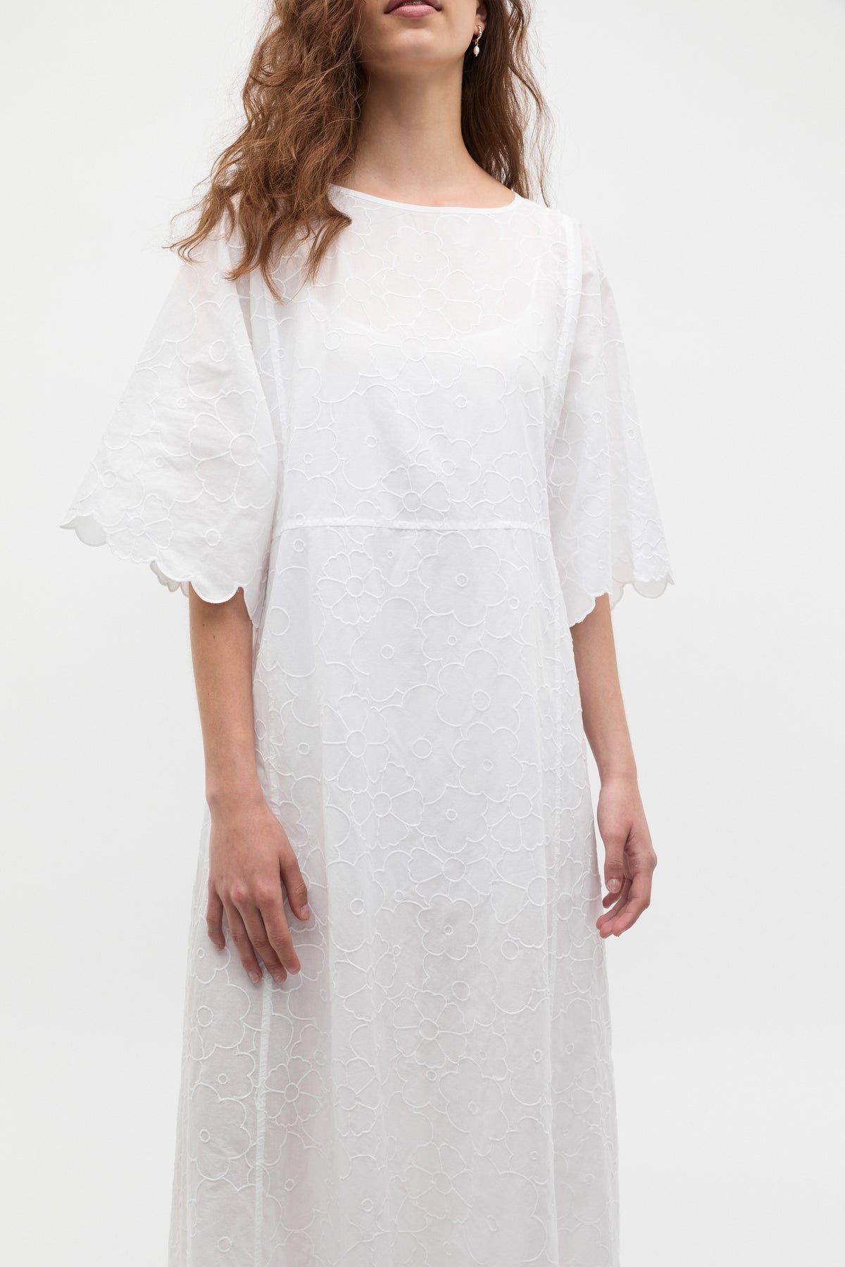 Floral Embroidered Kaftan Maxi