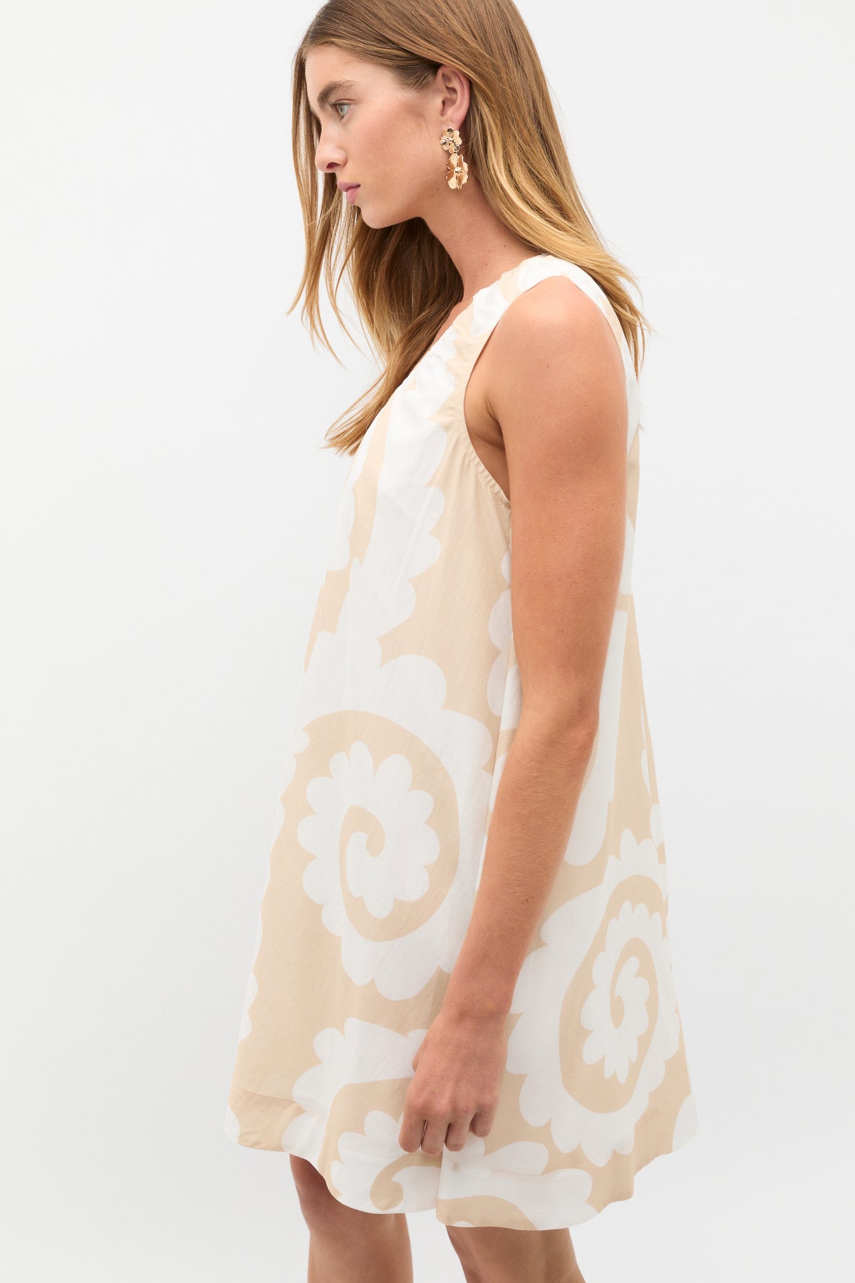 Retro Swirl Mini Dress