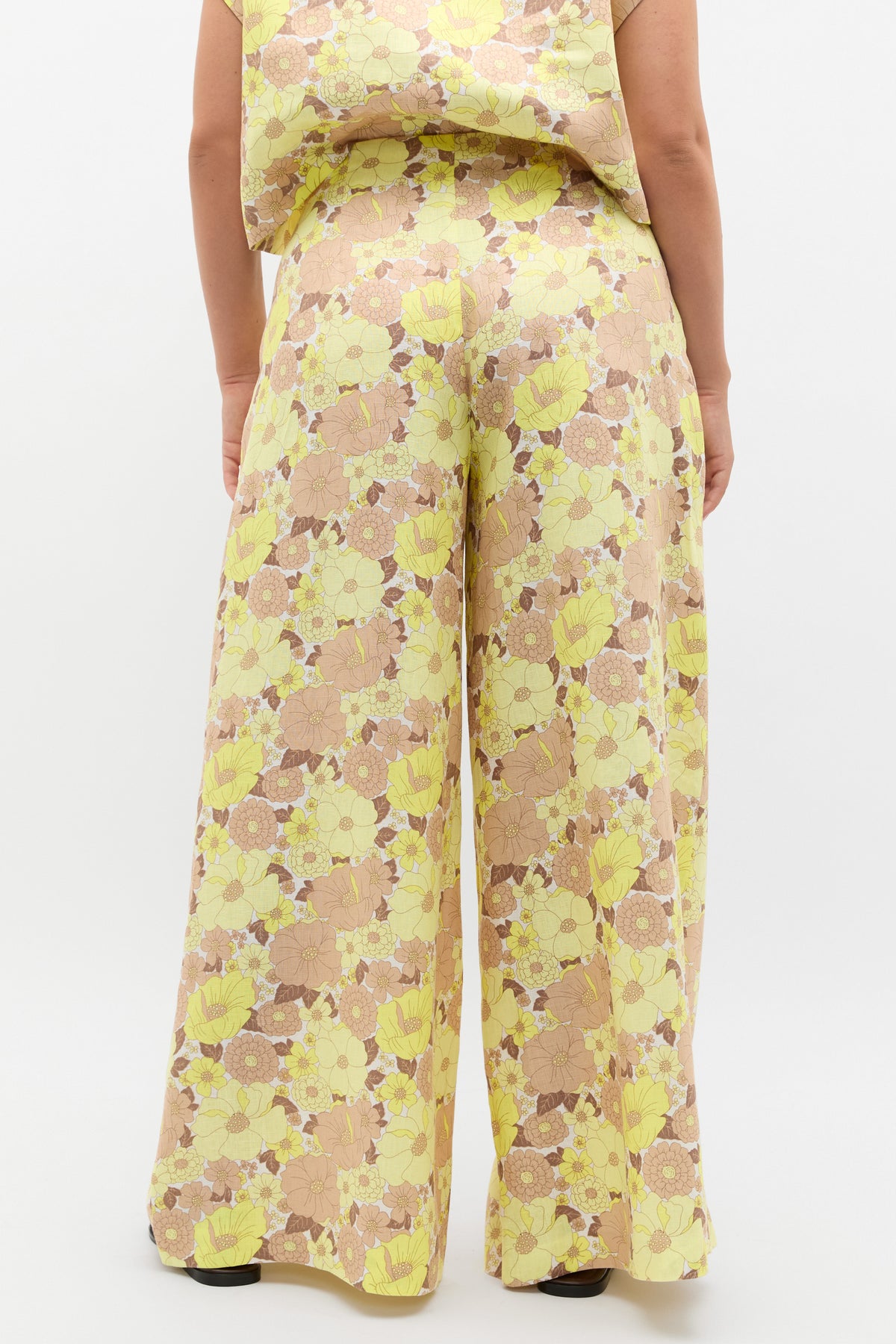 Linen Vintage Floral Pant