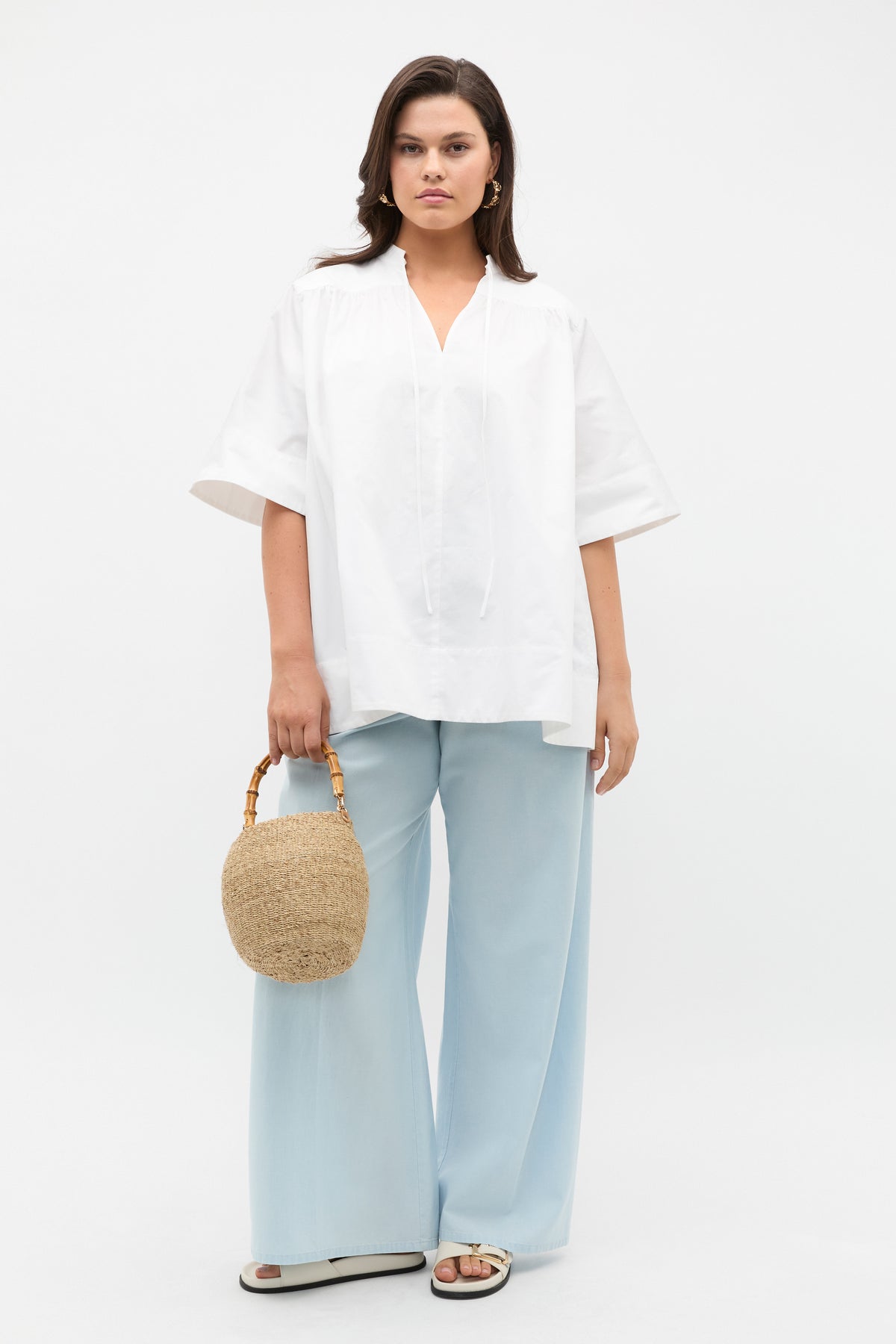 Chambray Elasticated Pant