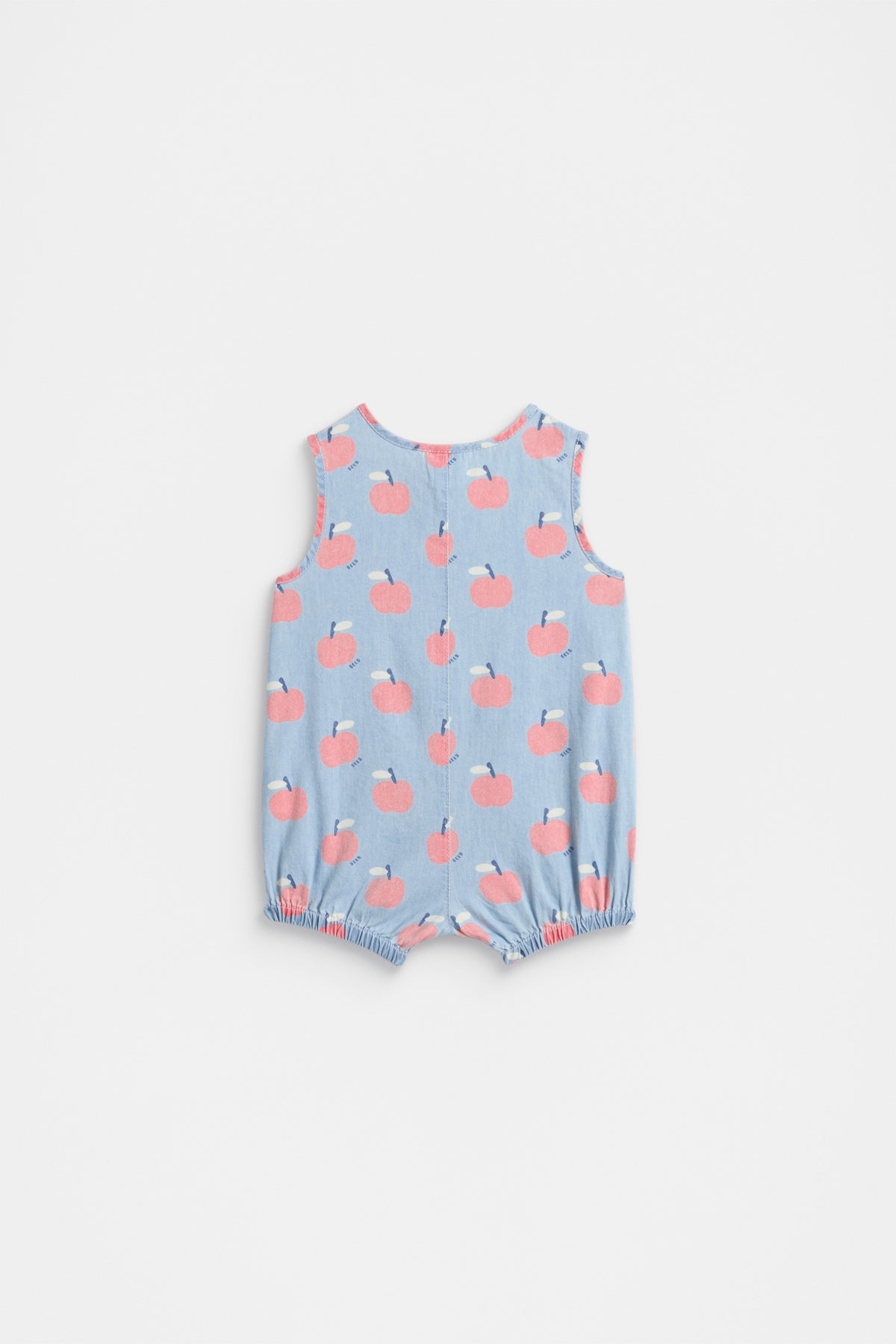 Chambray Apple Romper