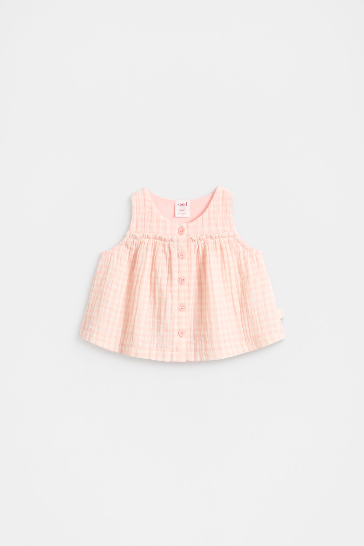 Cheesecloth Button Top