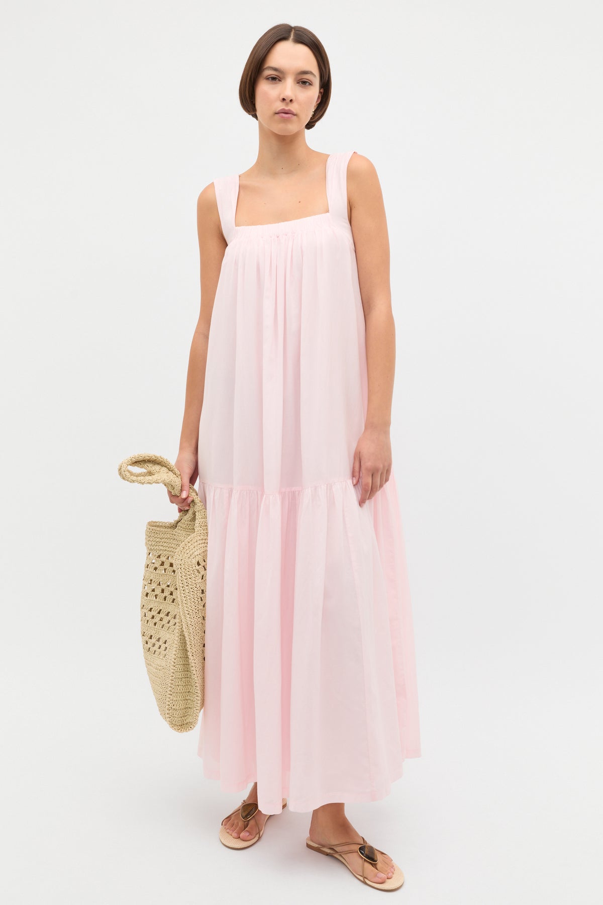 Voile Tiered Maxi Dress