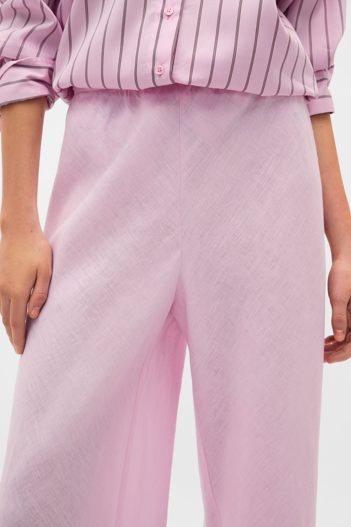 Core Linen Easy Wide Leg Pant