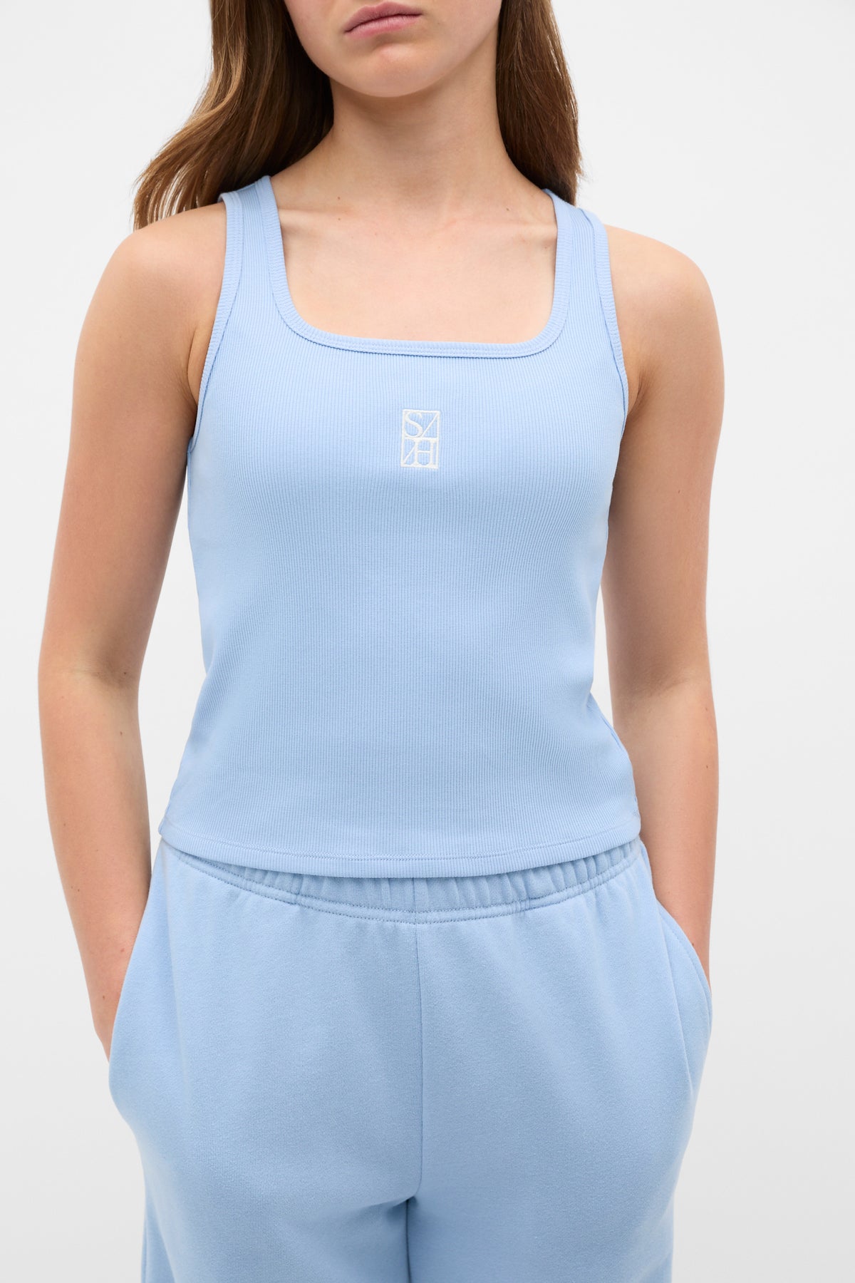Square Neck Logo Tank