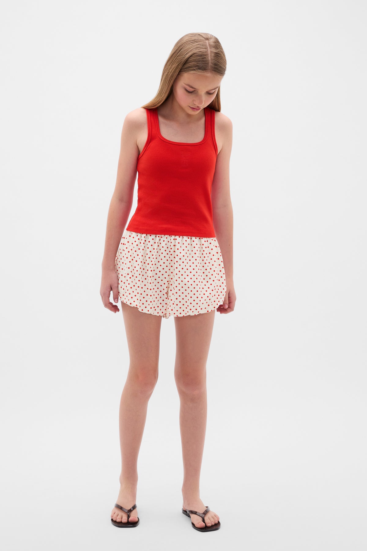 Square Neck Logo Tank