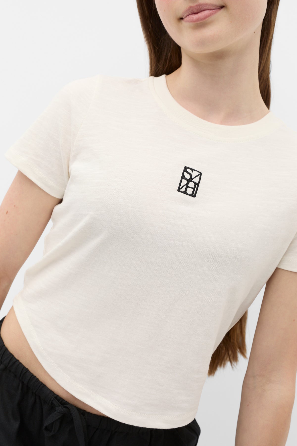 Crew Neck Logo Tee