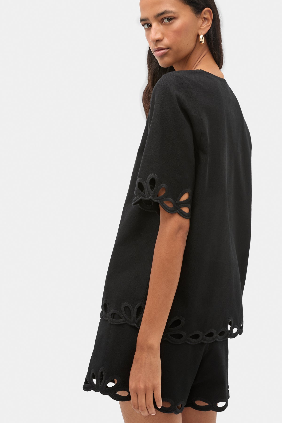 Motif Embroidered Top