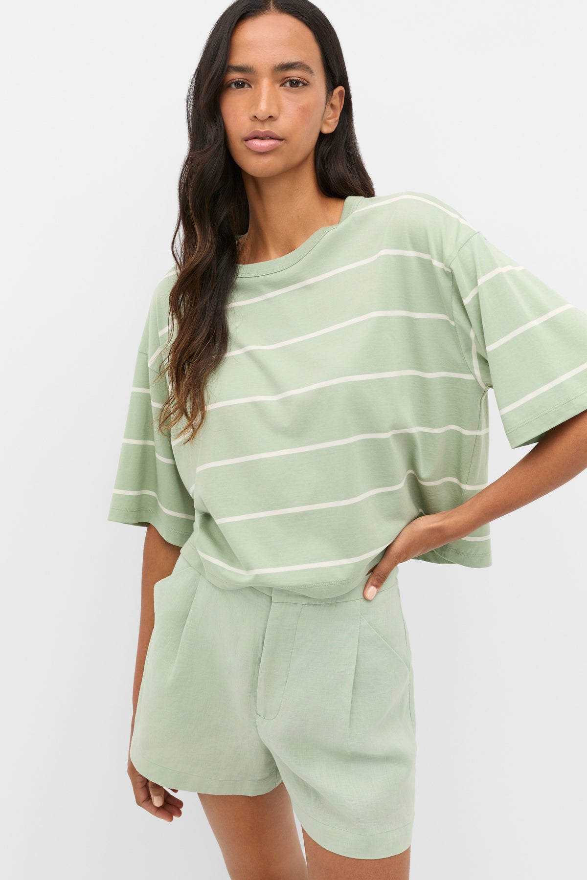 Boxy Draped Tee