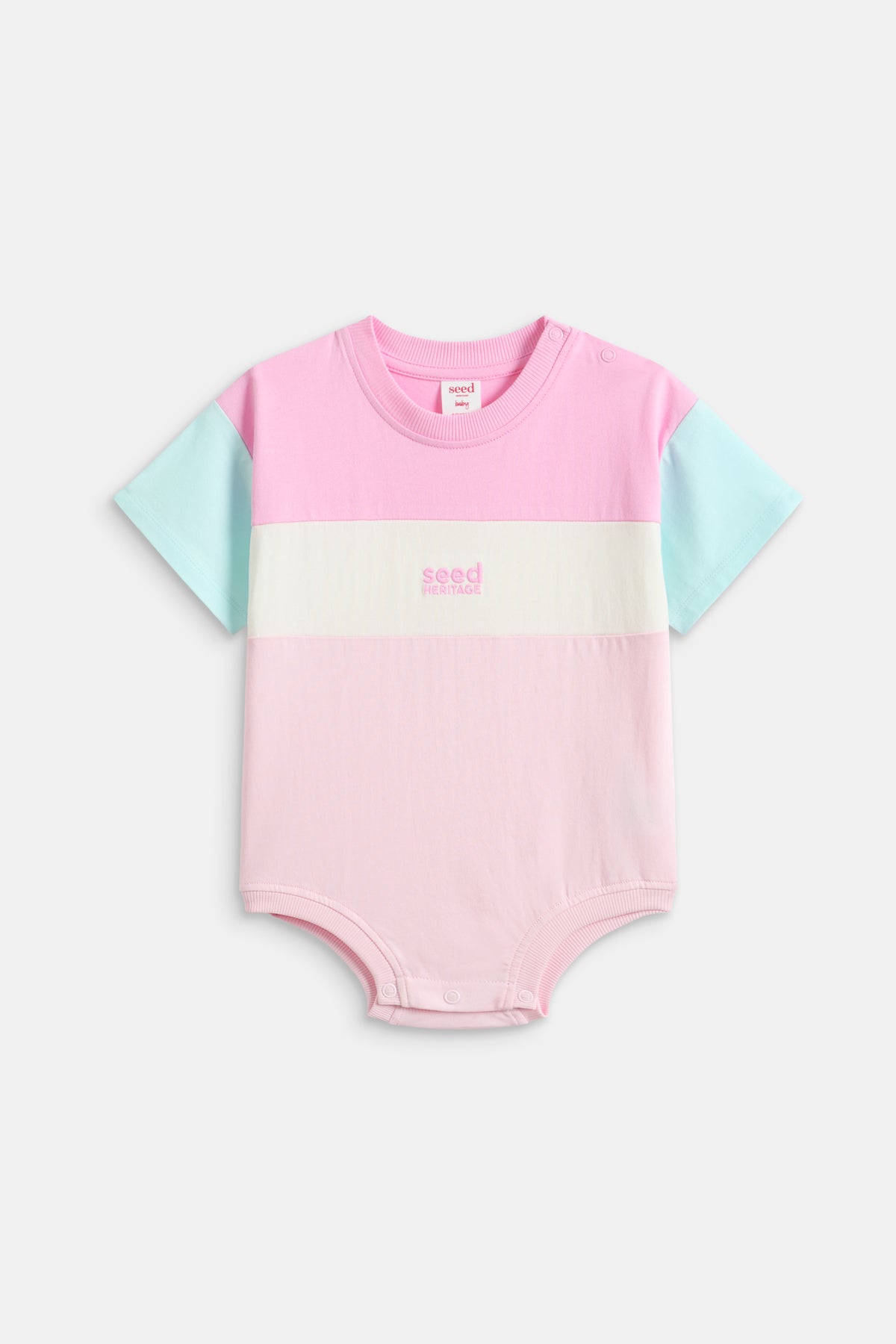 Spliced Logo Romper