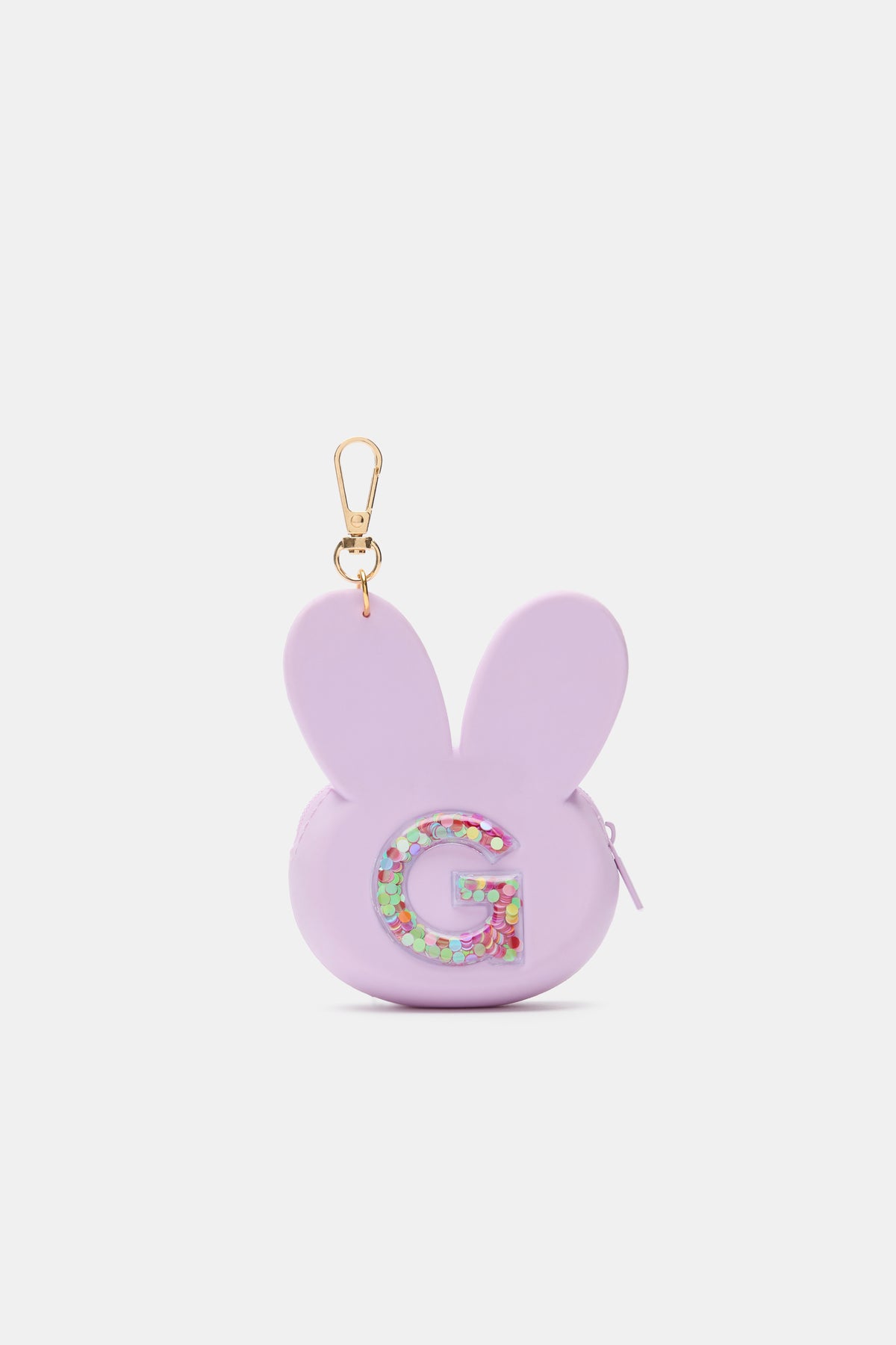 Bunny Silicone Initial Keyring
