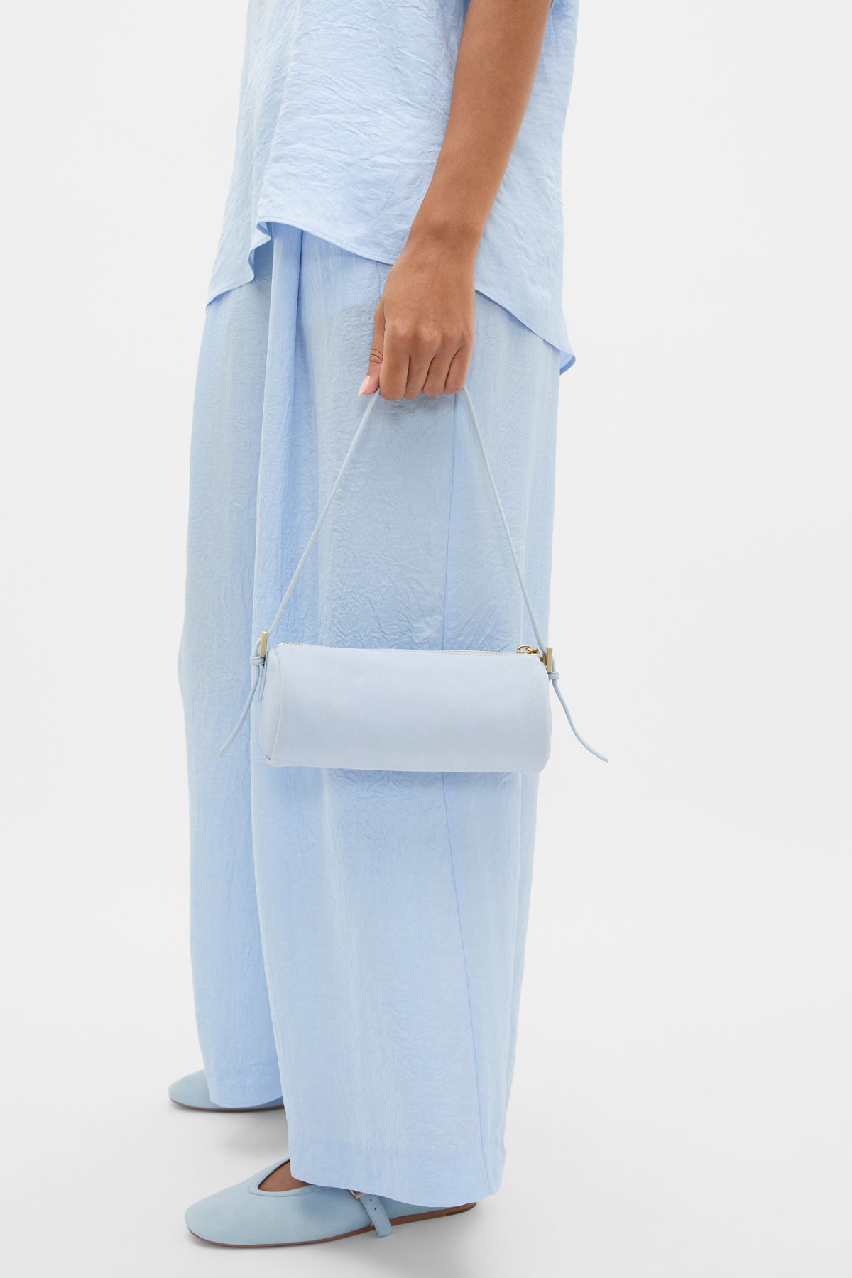 Suede Pouch Shoulder Bag