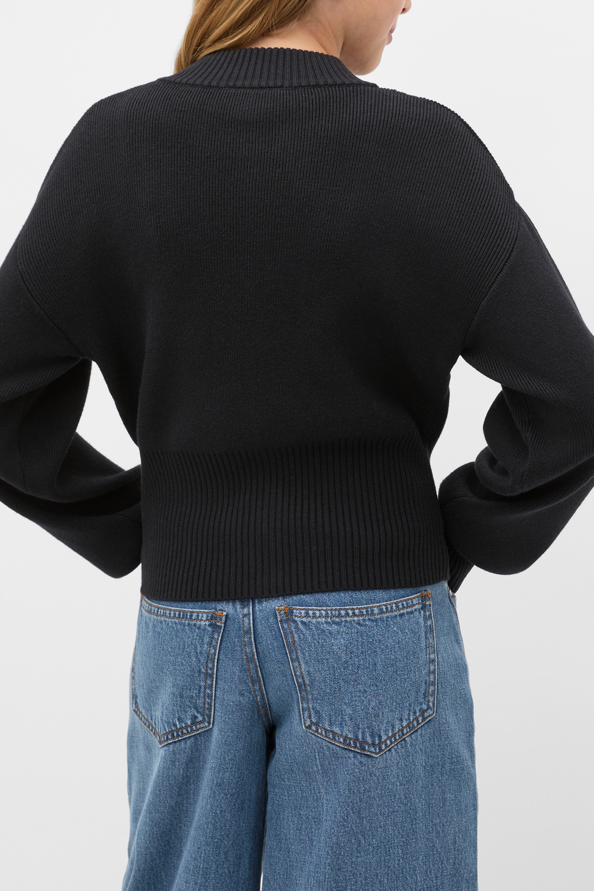 Zip Through Knit Cardigan | Black | Seed Heritage – Seed Heritage AU