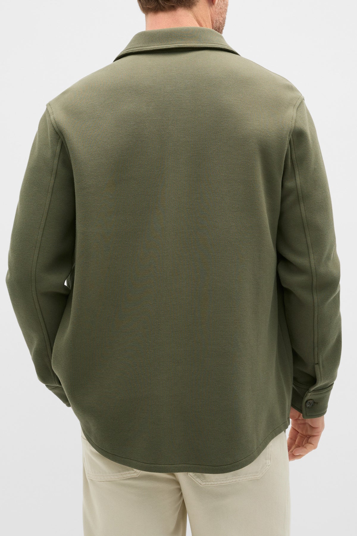 Cotton Pique Overshirt