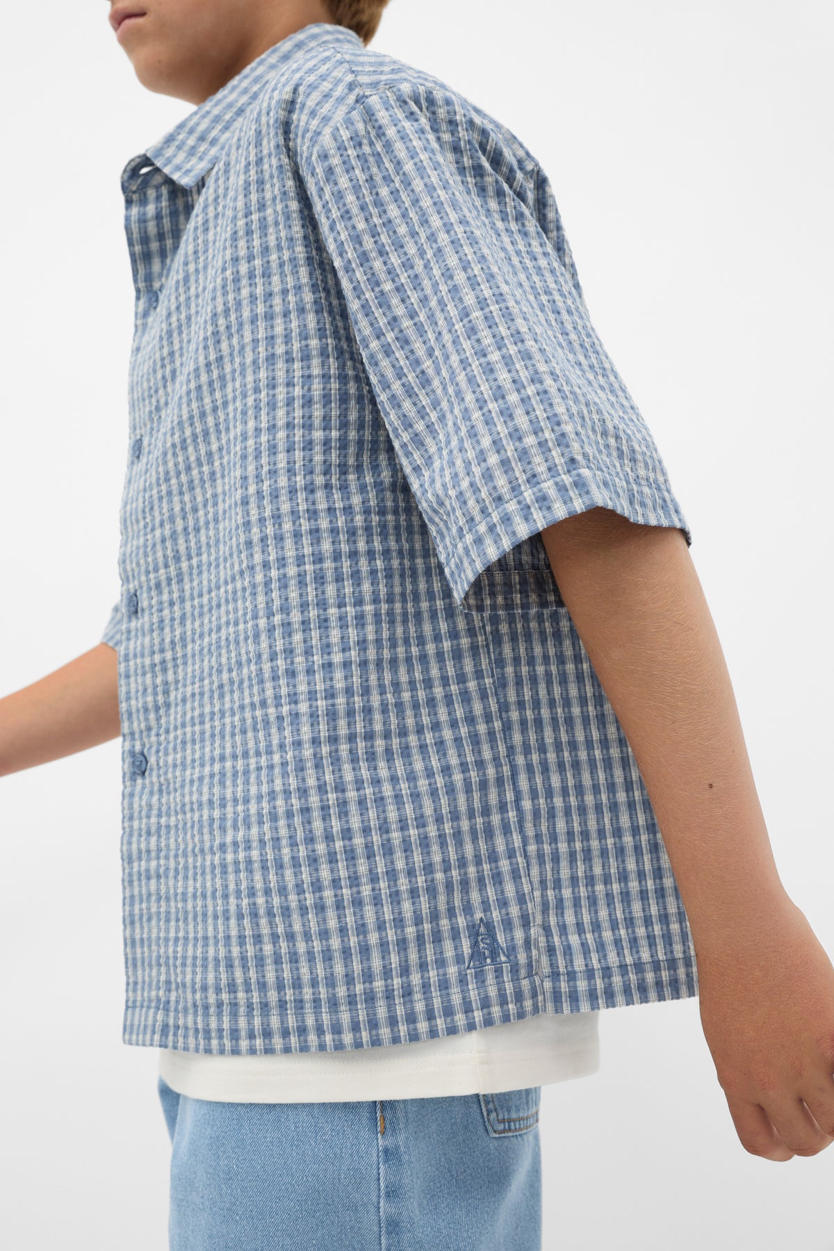 Oversized Cropped Shirt