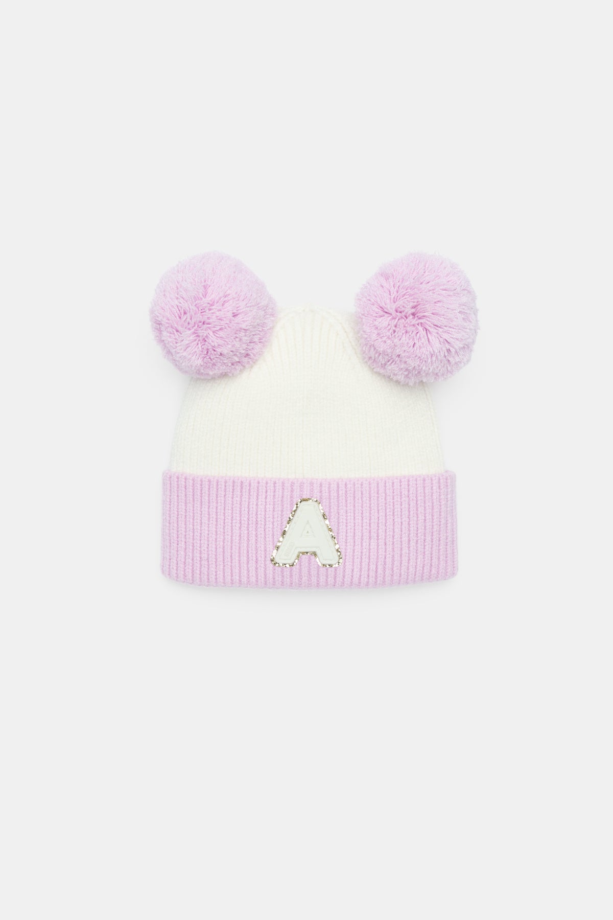 Mini Glitter Initial Beanie