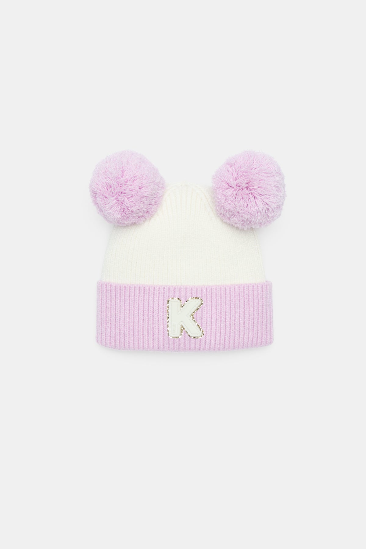 Mini Glitter Initial Beanie