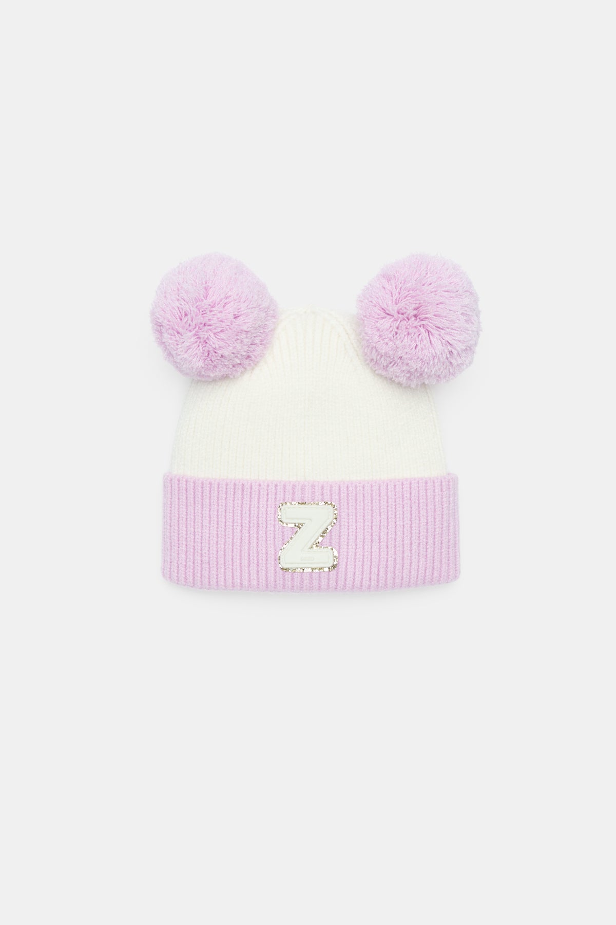 Mini Glitter Initial Beanie