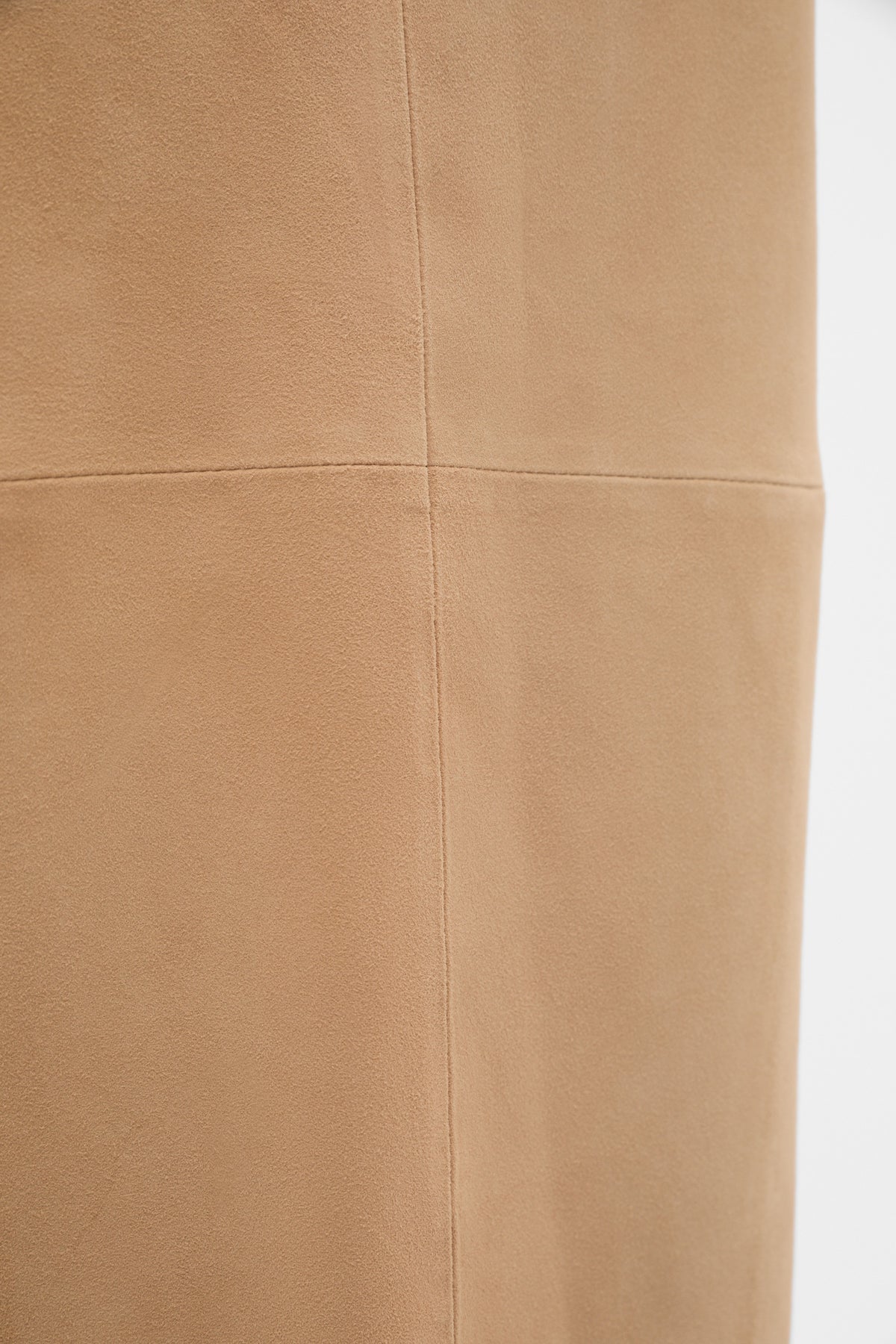 Suede Midi Skirt