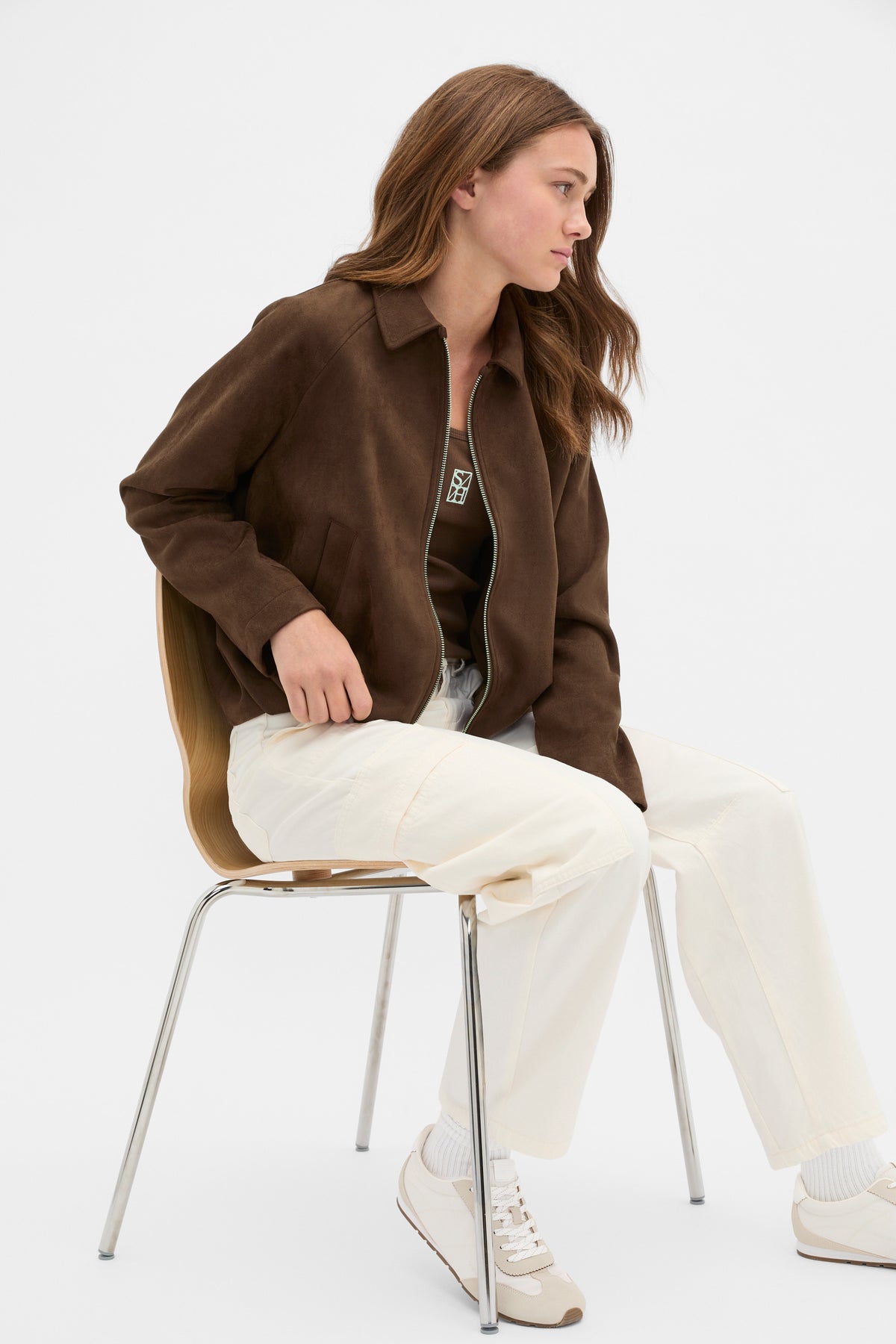 Faux Suede Jacket