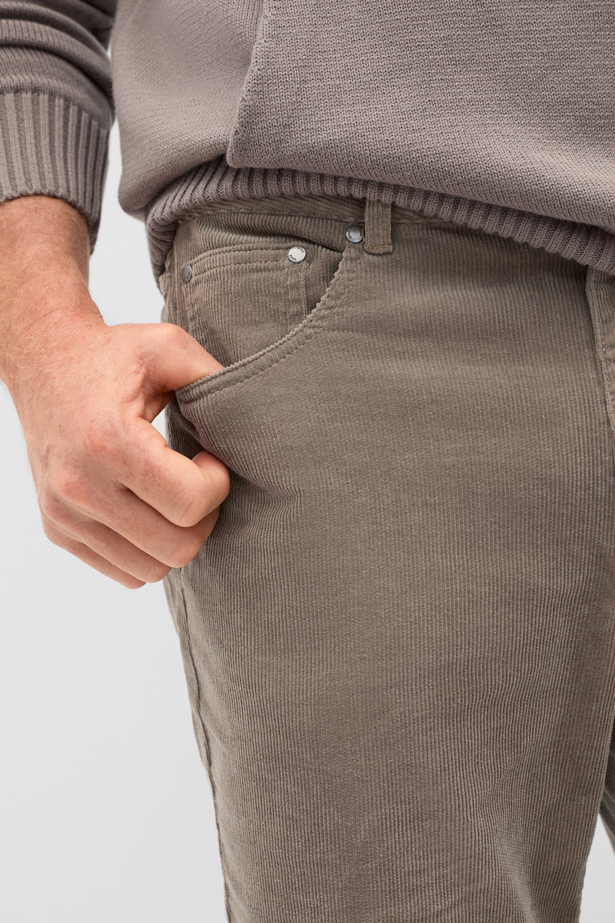 5 Pocket Cord Pants (Taupe)