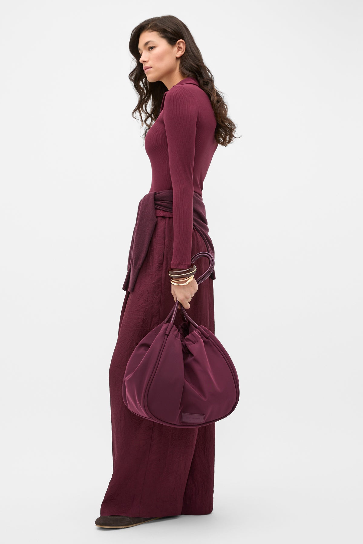 Core Rib Collared Top
