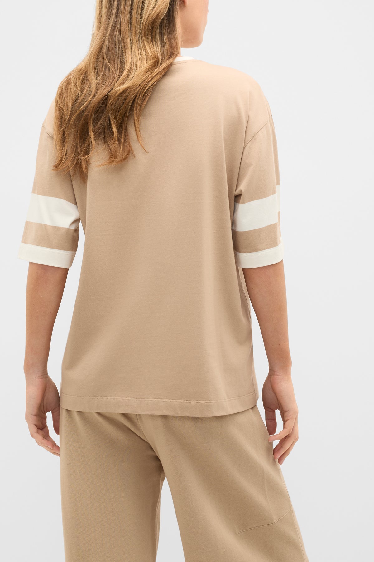 MD Cotton Contrast Boyfriend Tee