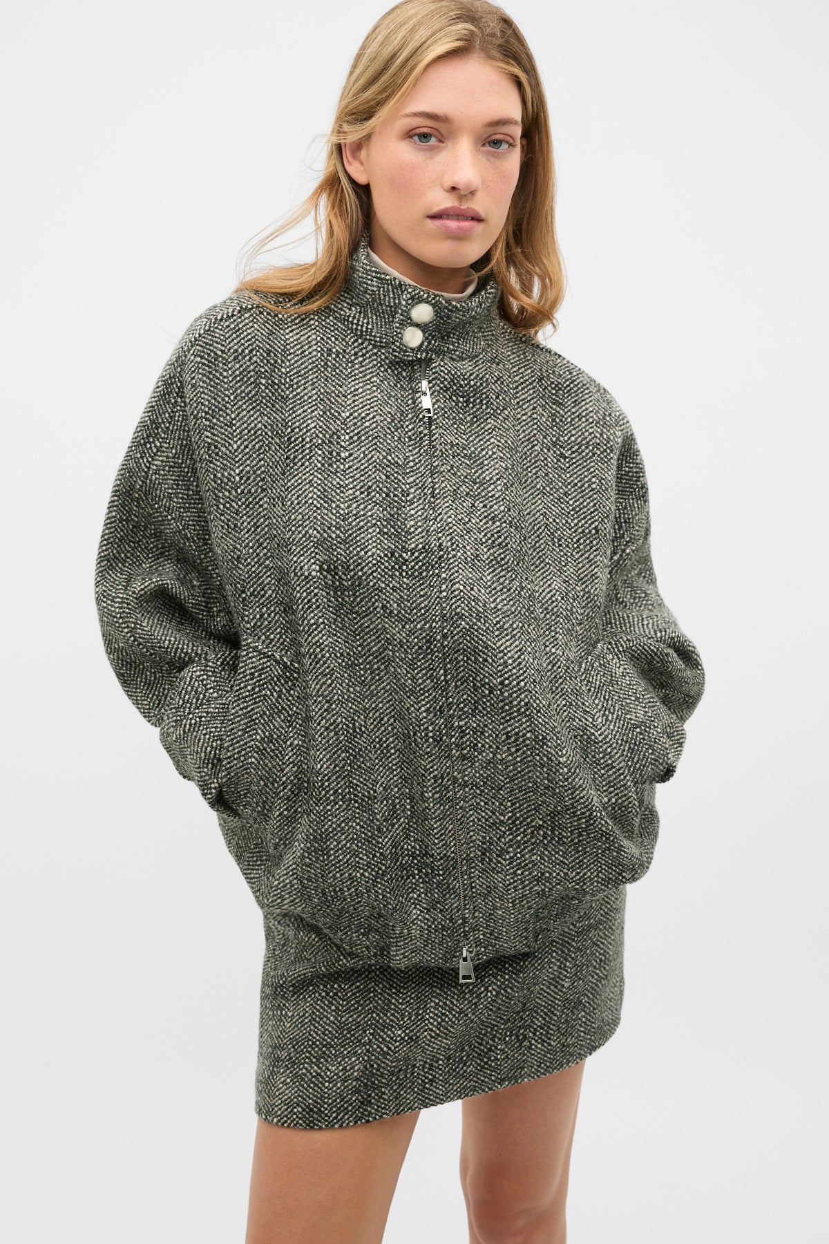 Oversized Textured Jacket