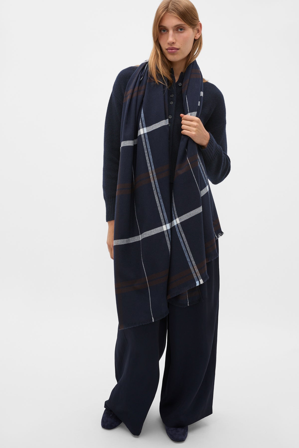 Multi Check Scarf