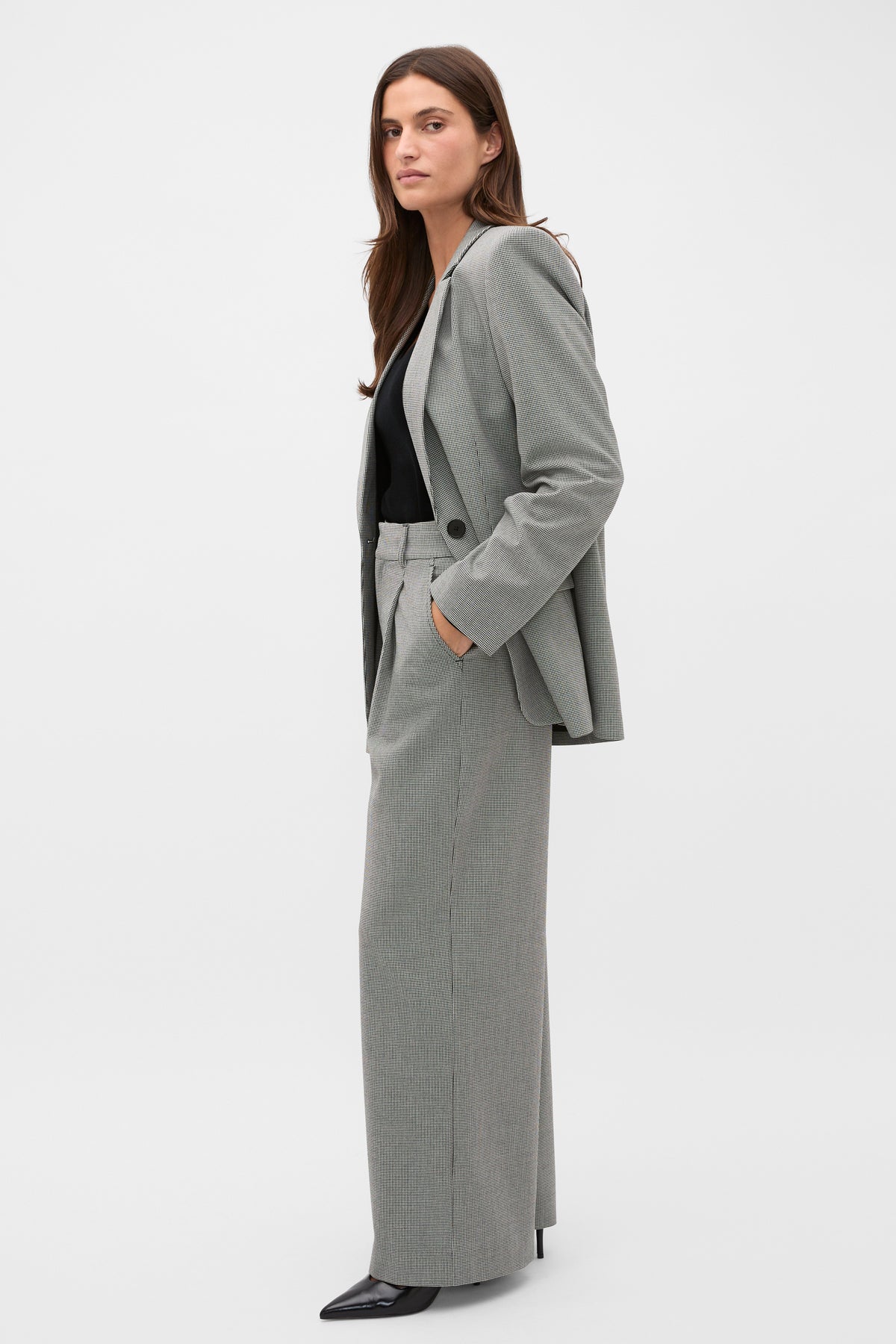 Houndstooth Tailored Jacket