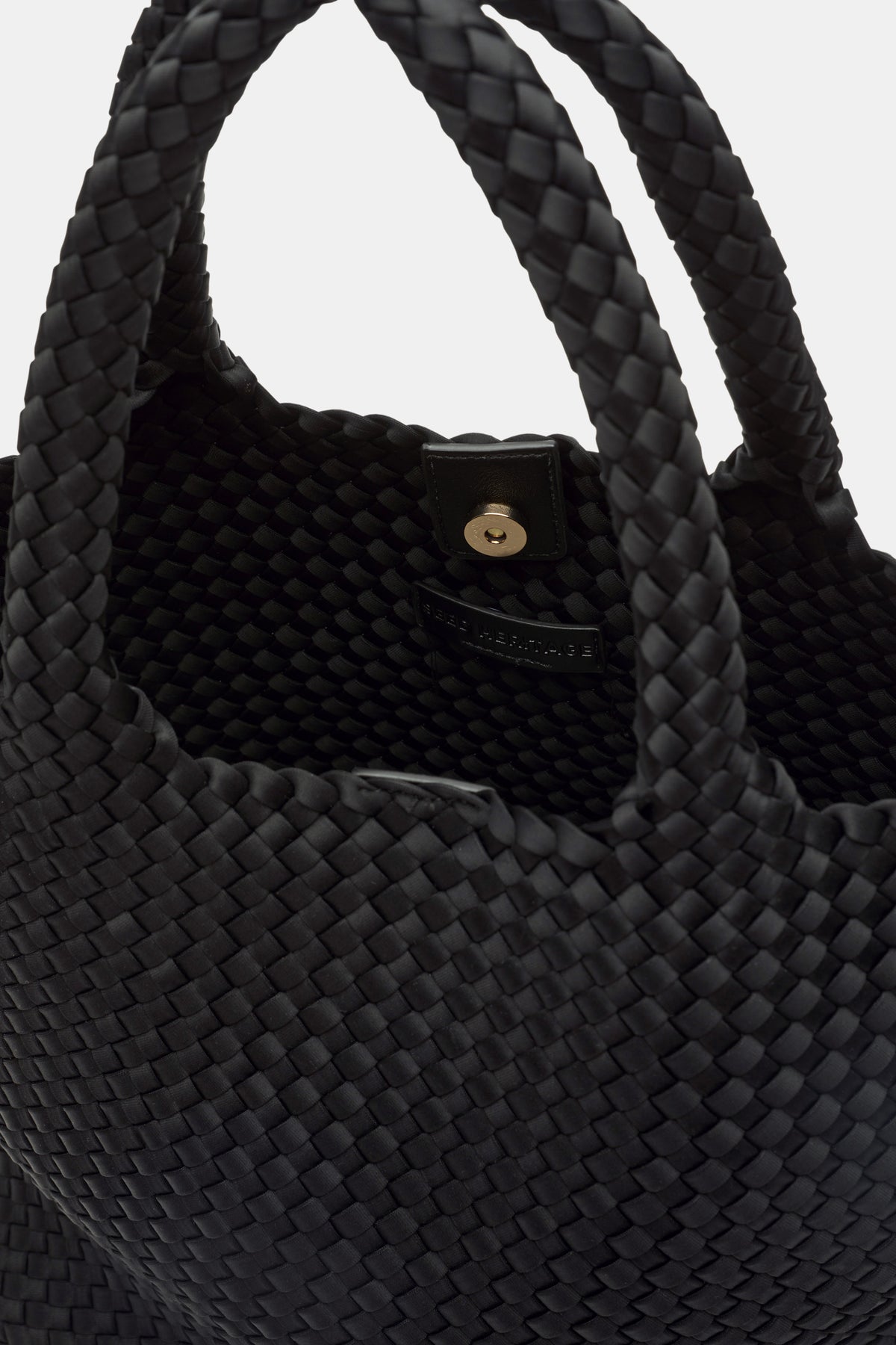Woven Textured East West Tote