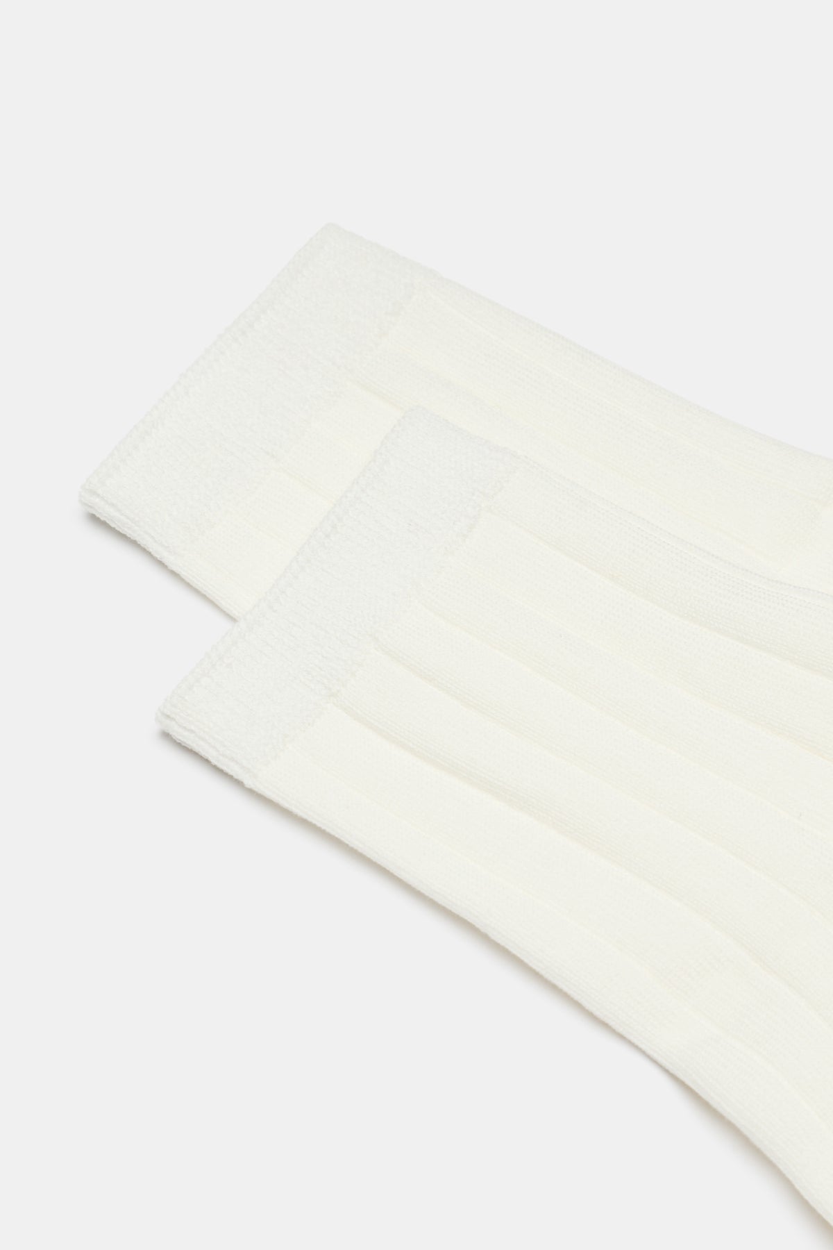 Wide Rib Quarter Crew Sock