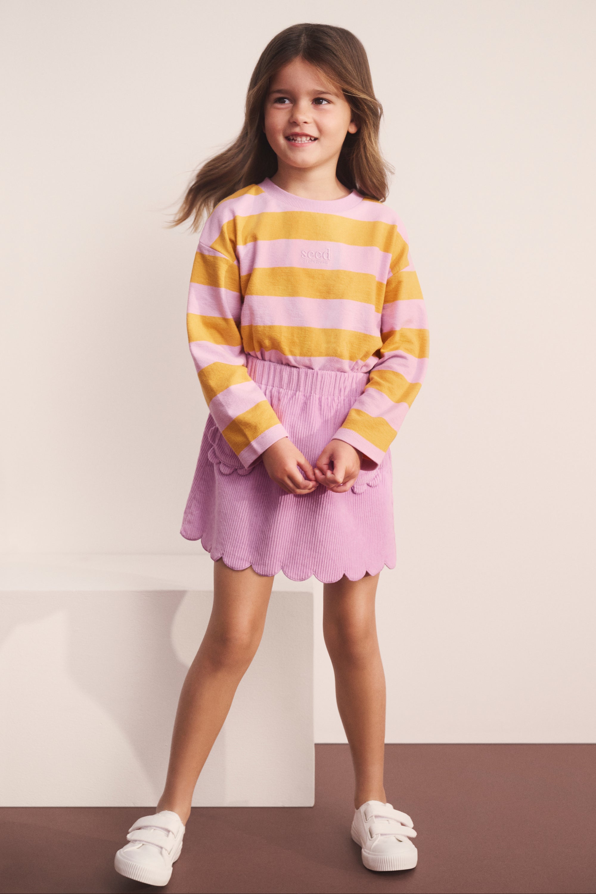 Scallop Cord Skirt | Orchid | Seed Heritage – Seed Heritage AU