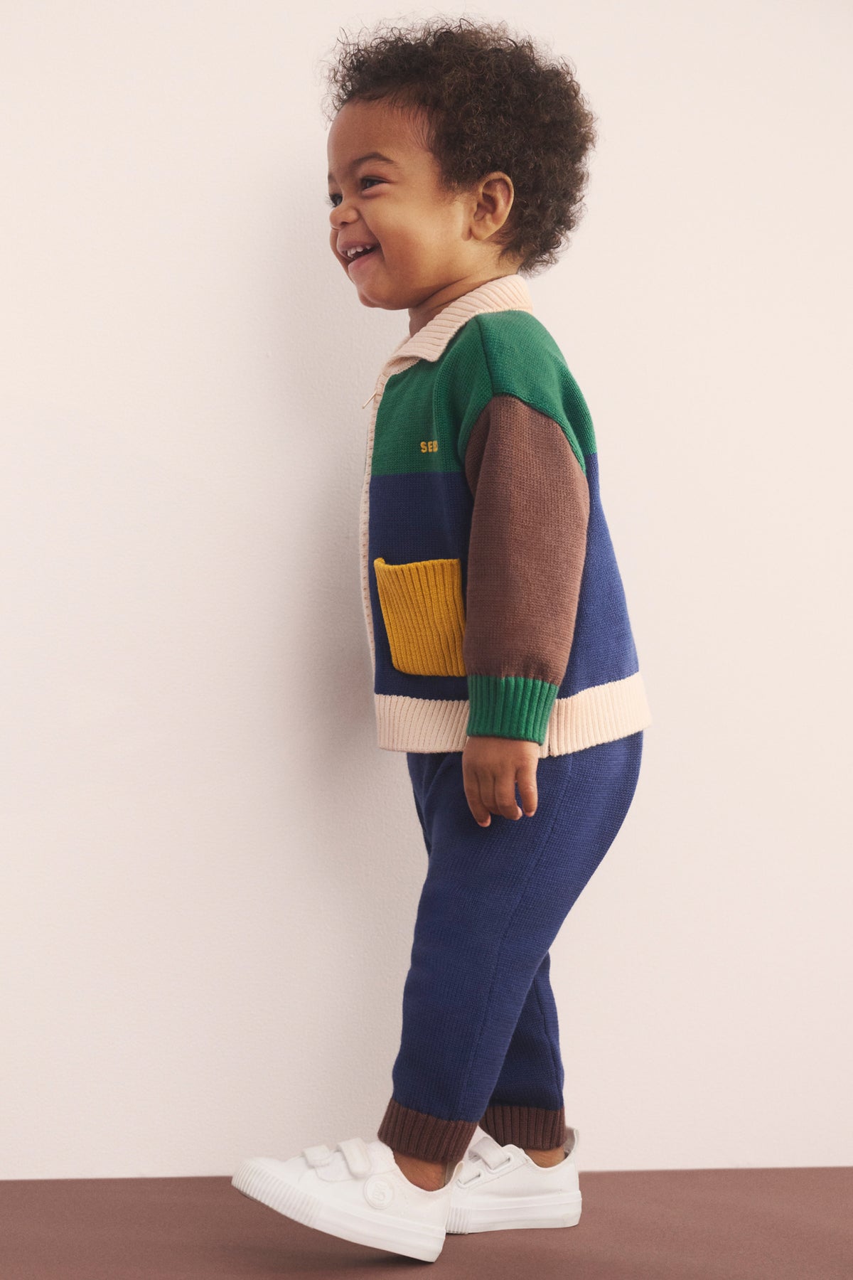 Colourblock Knit Pant