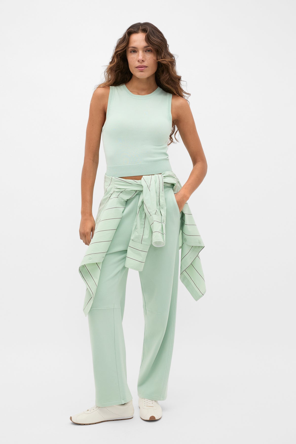 Cotton Blend Knit Top