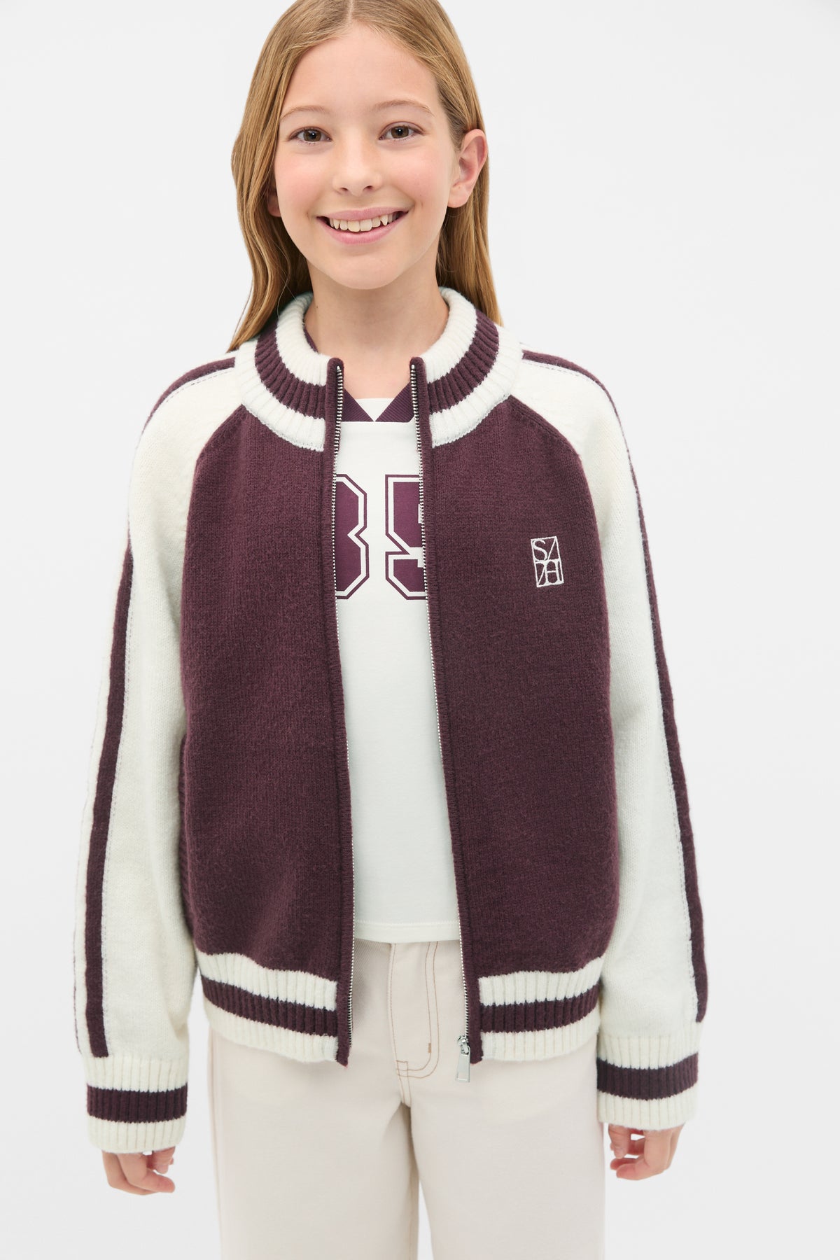 Zip Up Knit Bomber