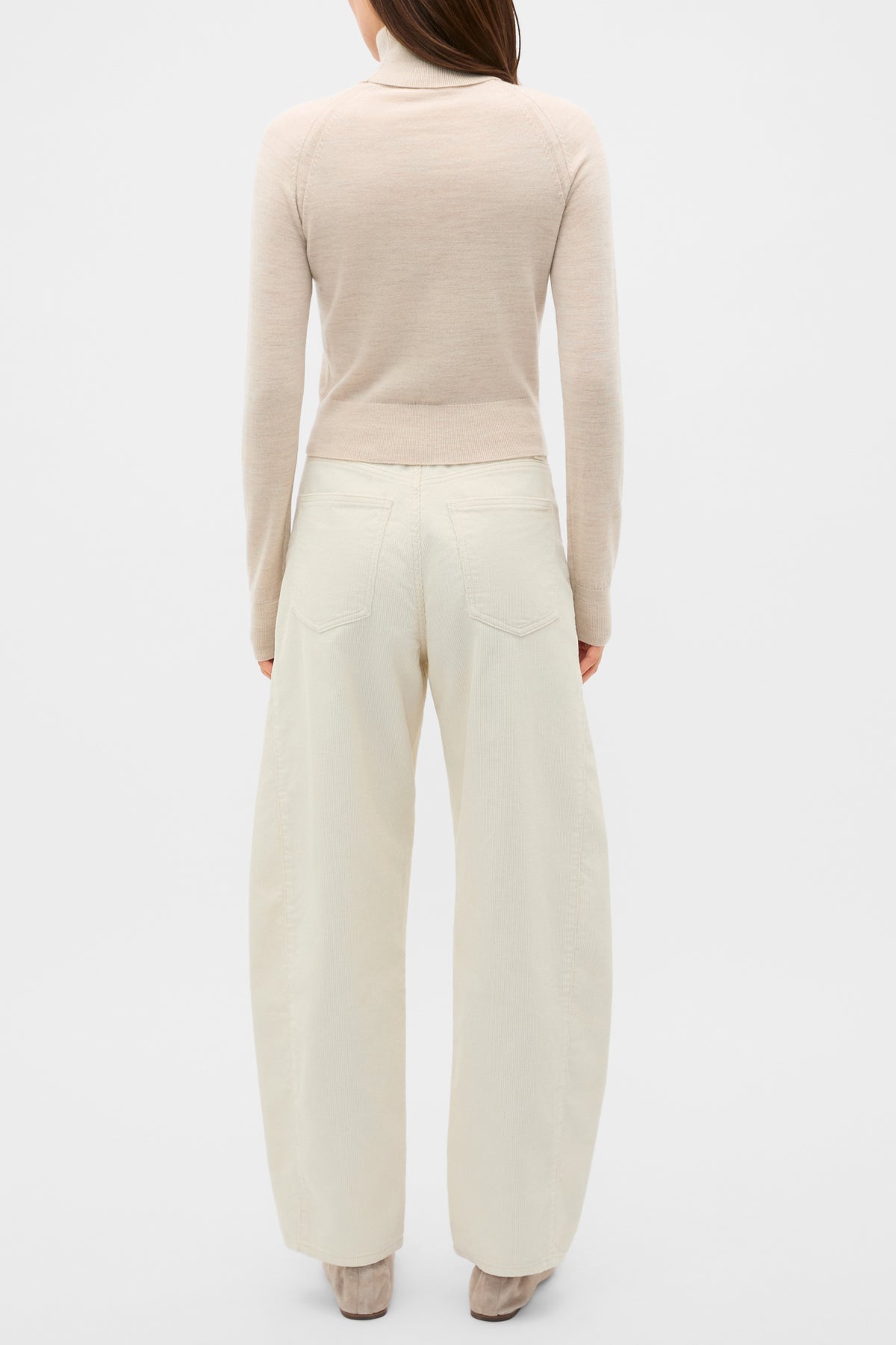 Merino Roll Neck Raglan Knit