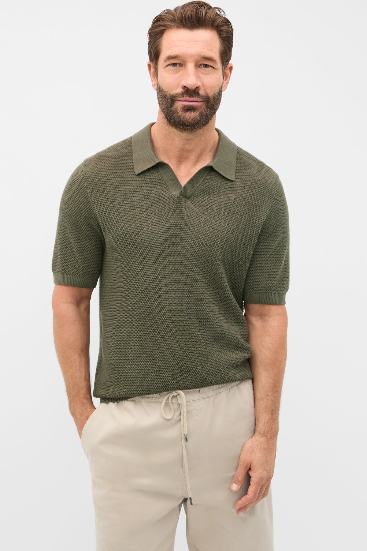 Basket Stitch Polo