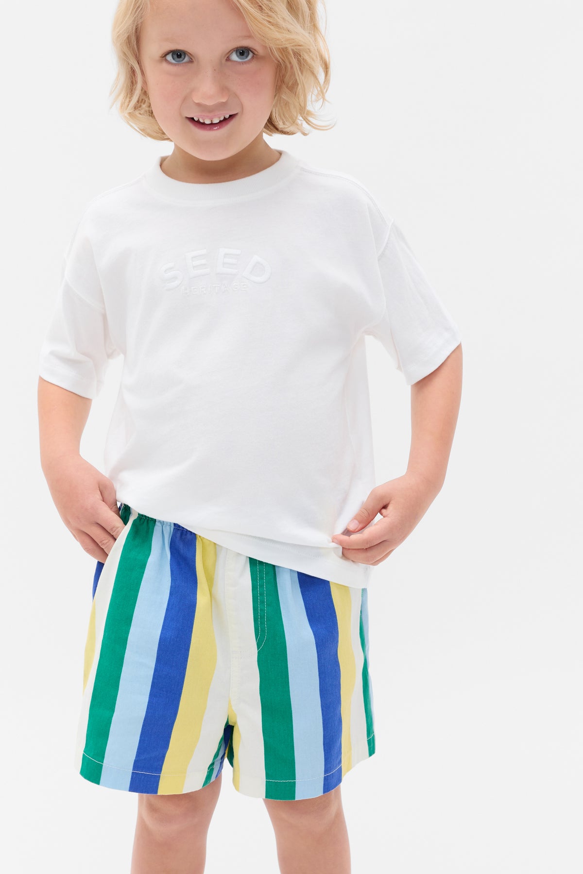 Multi Stripe Vacay Short