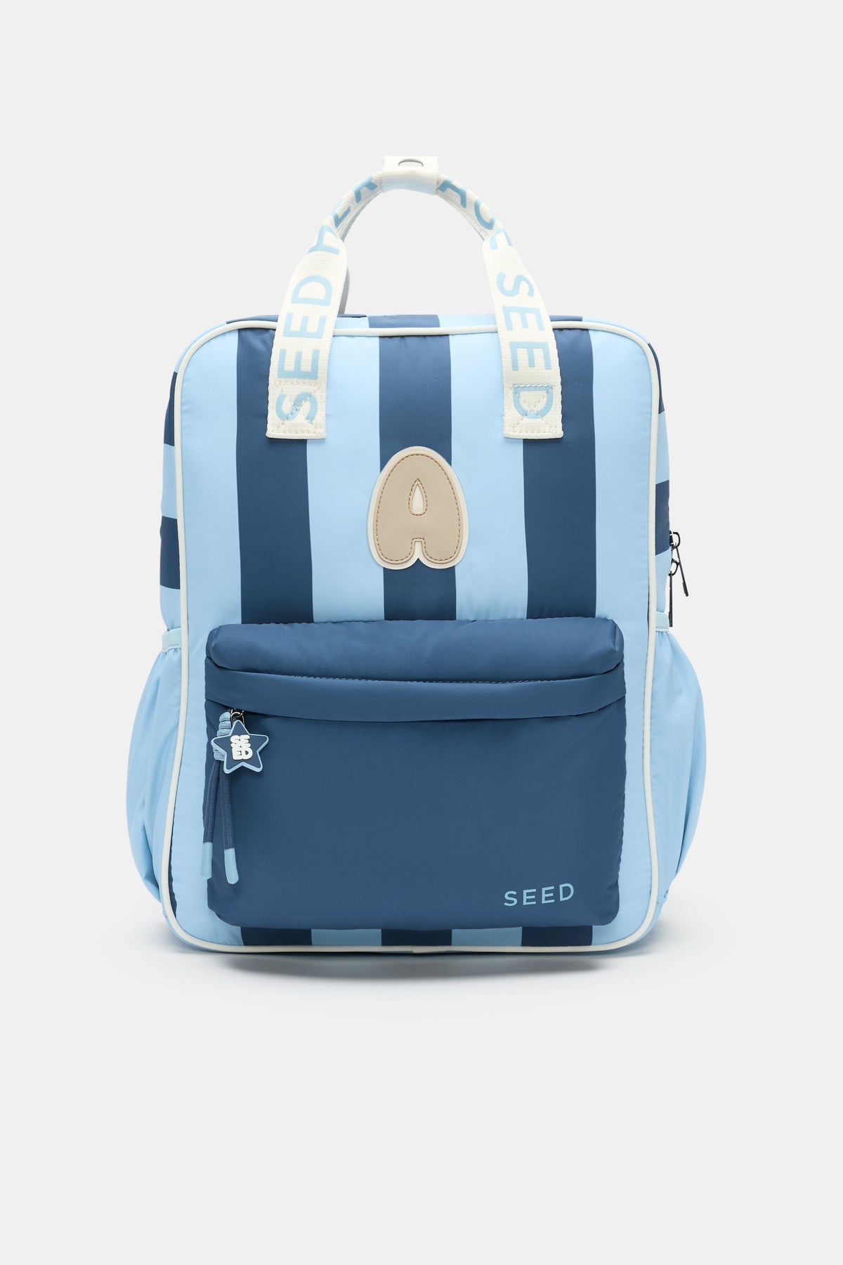 Blue Stripe Initial Backpack