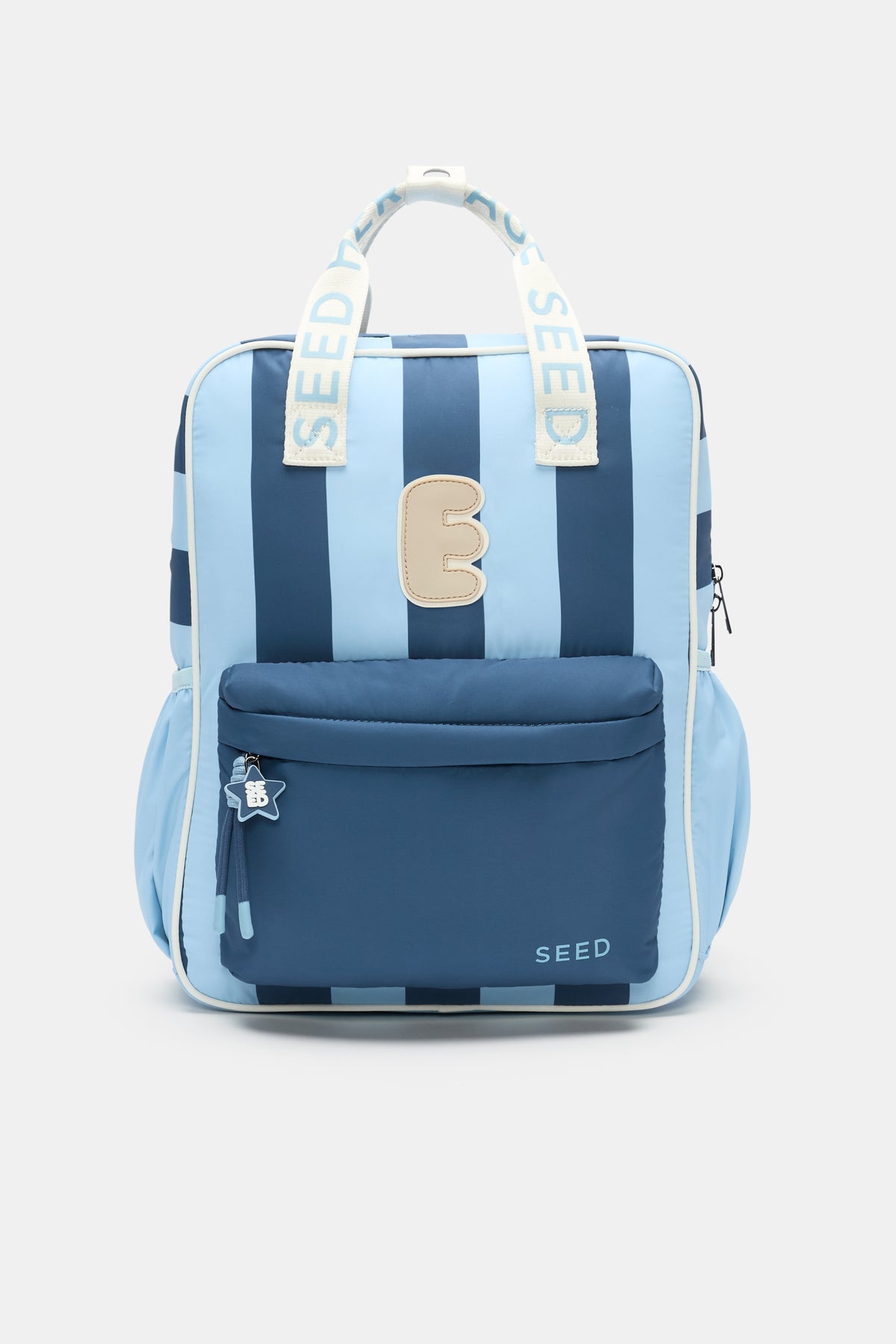 Blue Stripe Initial Backpack