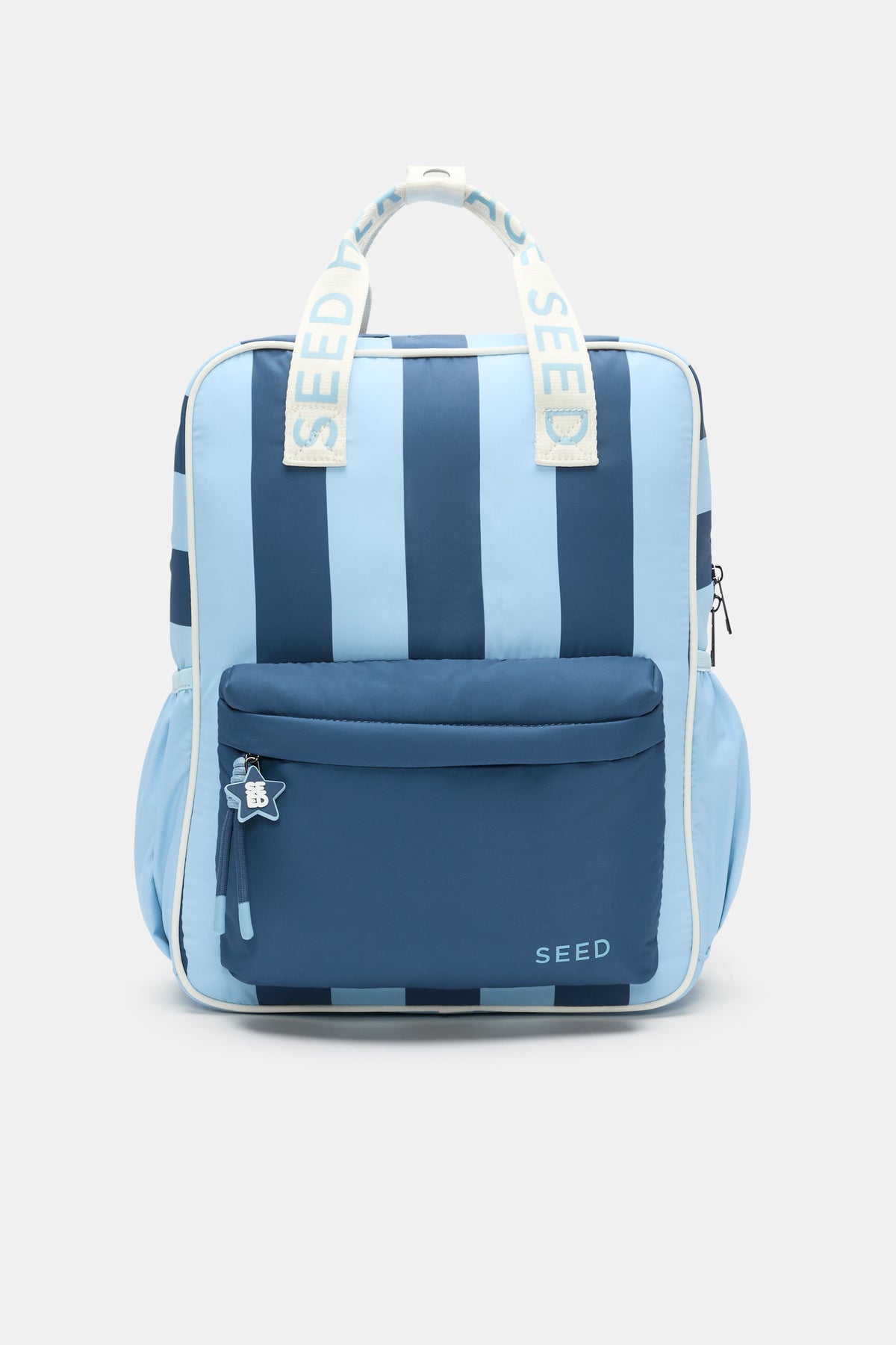 Blue Stripe Initial Backpack